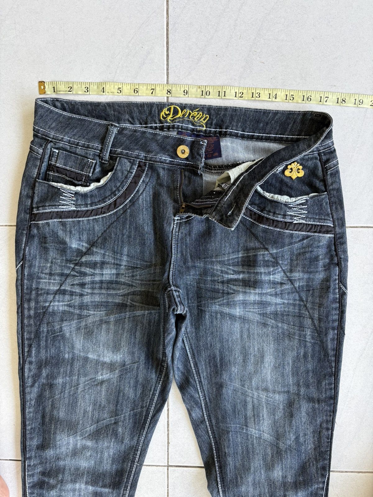 Other Dereon Streetwear Distressed Denim Size US 33 - 5 Thumbnail