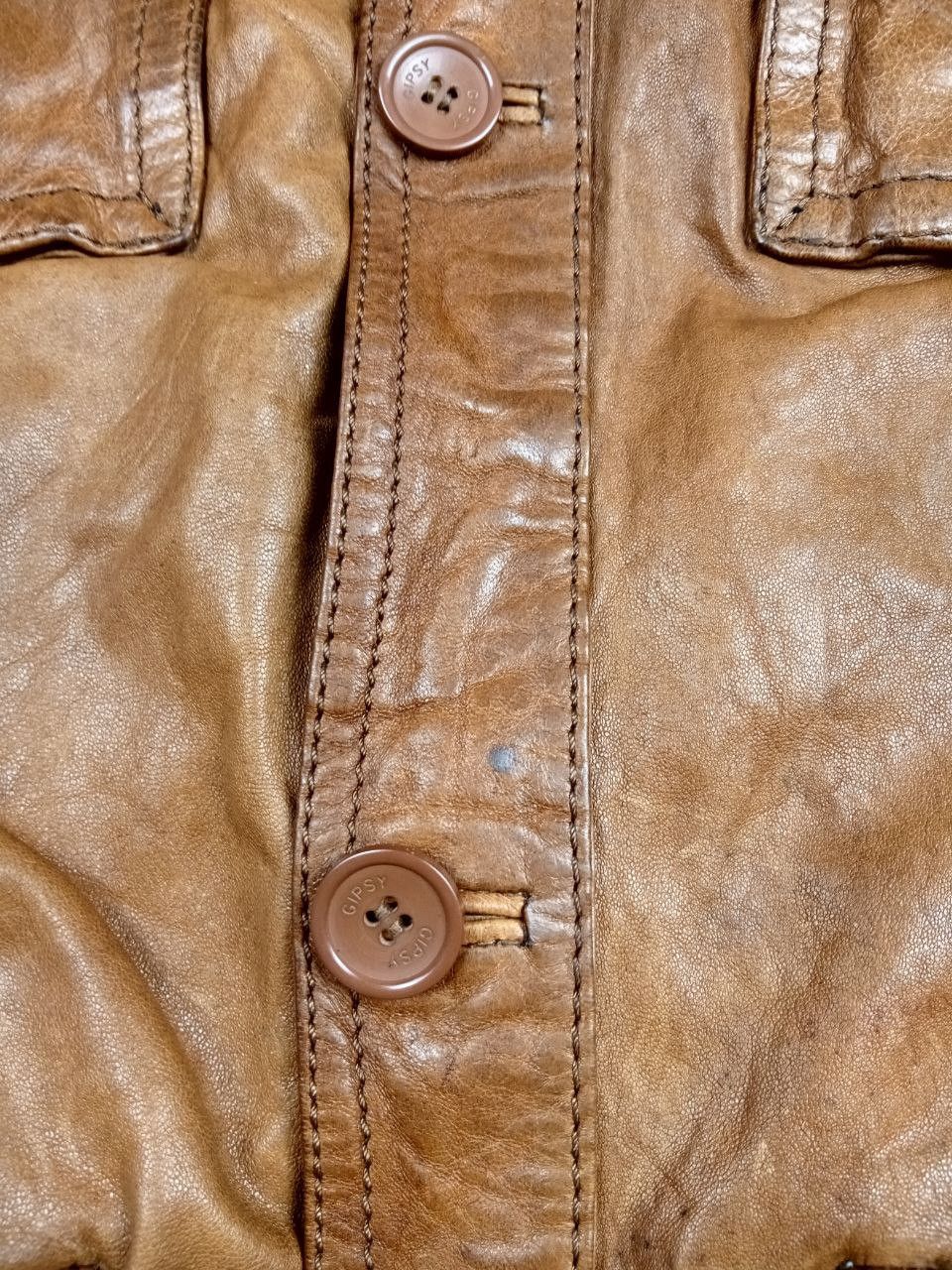 Other Gipsy Mens Leather Jacket Size US XL / EU 56 / 4 - 8 Thumbnail