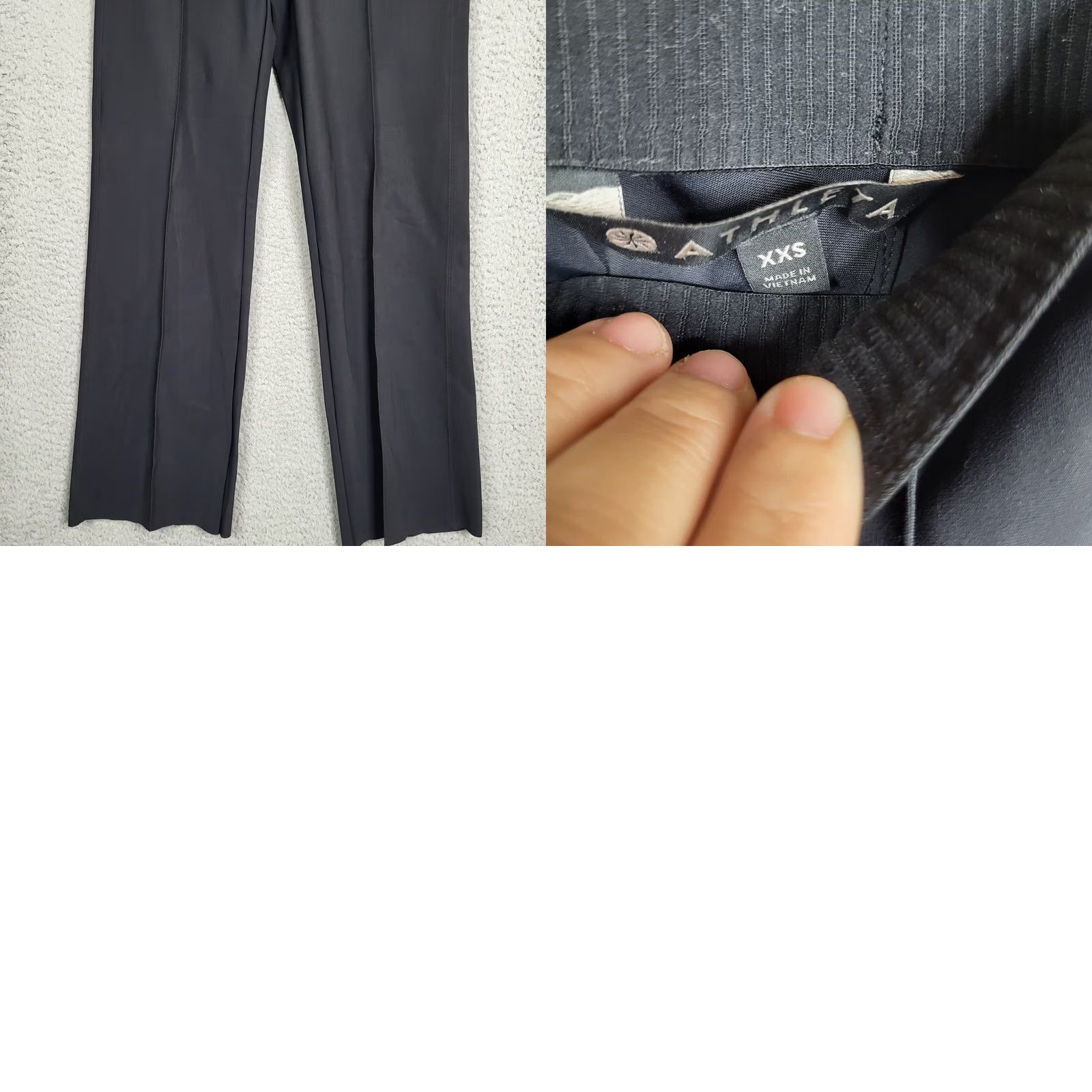 Athleta Athleta Women's Dark navy Straight leg Pull-on Mid-rise Pants XS- XXS Casual Yoga Activewear Pants Regular Inseam 26 Blue/Athleta Womens Pants 2XS Size 24" / US 00 / IT 34 - 8 Thumbnail
