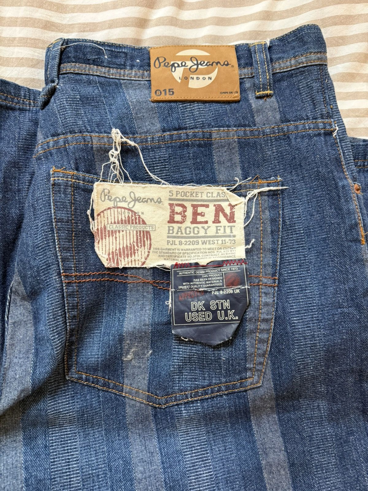Pepe Jeans Pepe jeans | size 38X34 | Vintage | Patterned Size US 38 / EU 54 - 2 Thumbnail