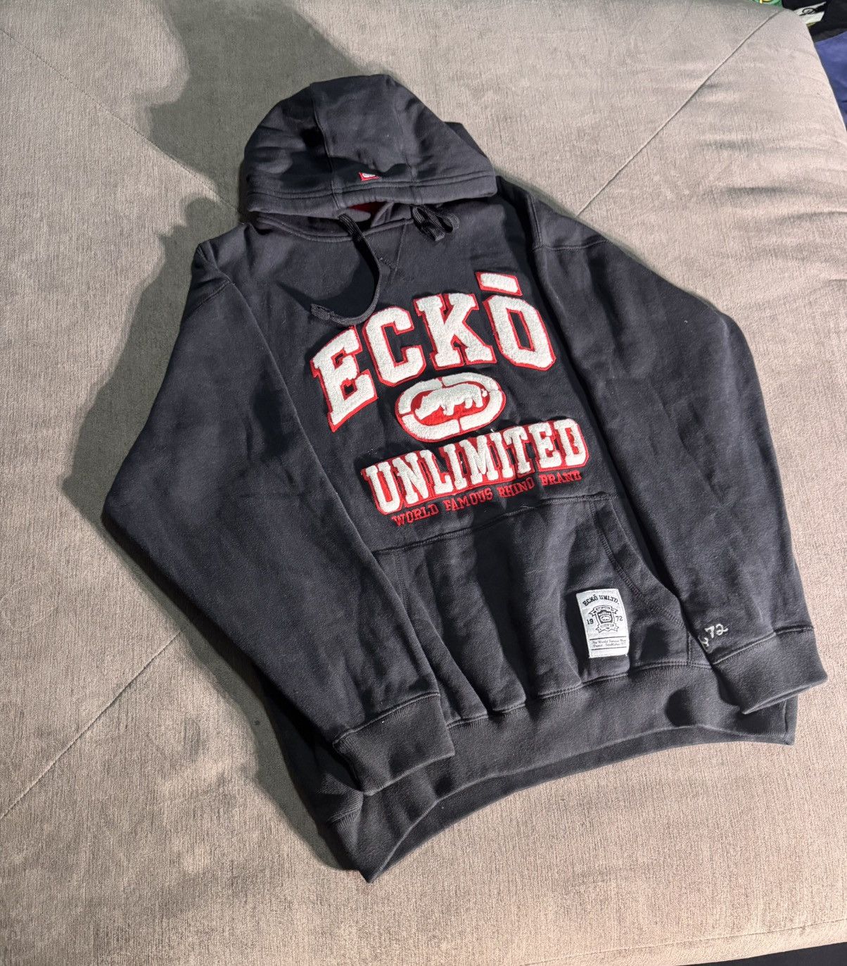 Ecko Unltd. Vintage Y2K Ecko Embroidered Hoodie Size US L / EU 52-54 / 3 - 2 Thumbnail