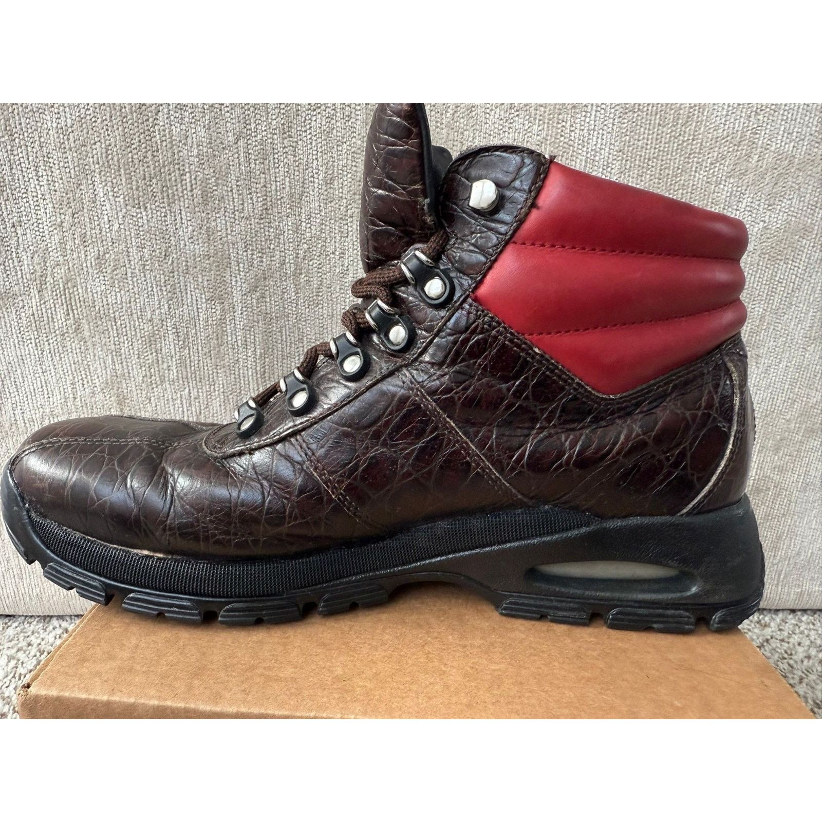 Cole Haan Vtg Jordan by Cole Haan Alligator Brown Men's Boots size 11 Size US 11 / EU 44 - 6 Thumbnail