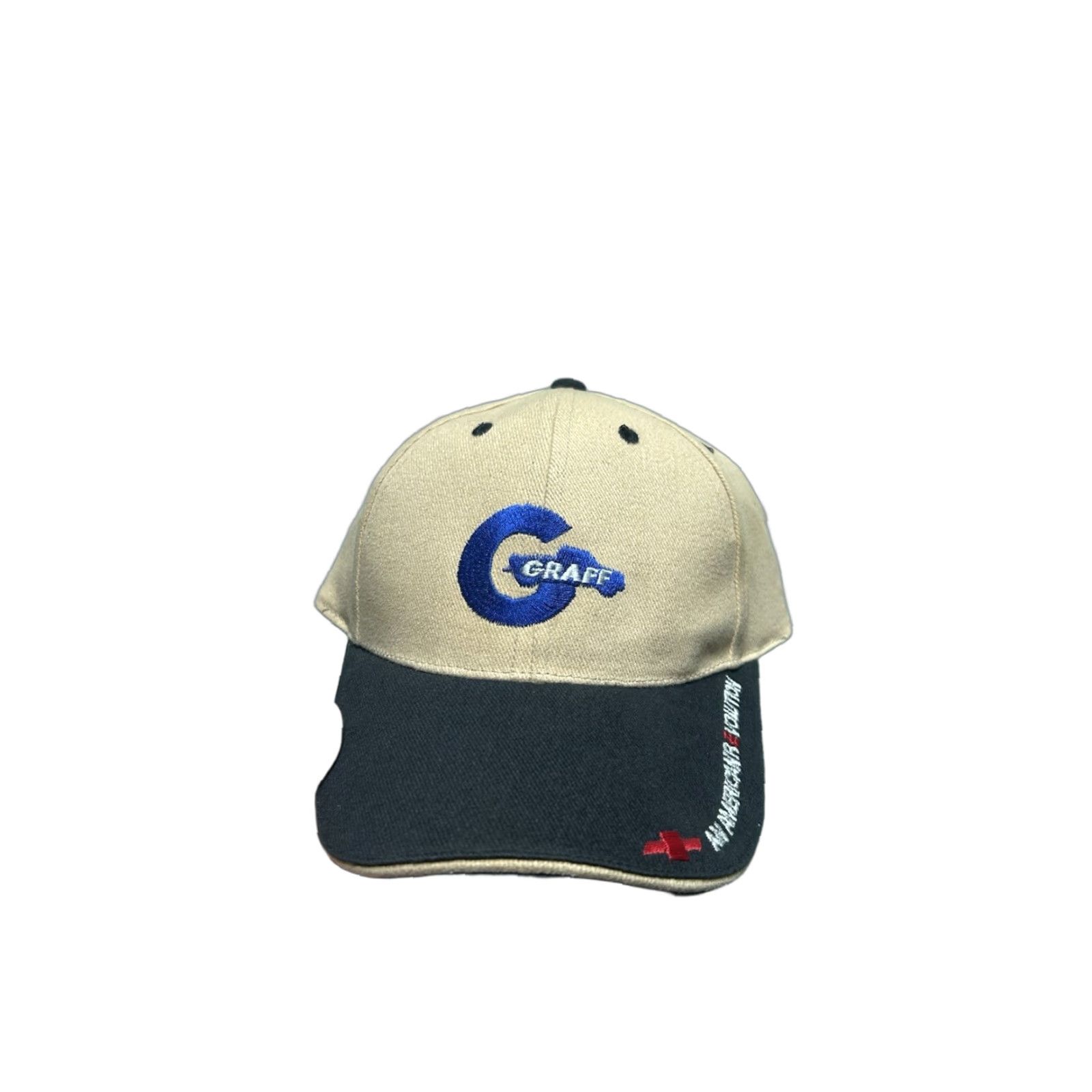 GRAFF VINTAGE Chevrolet Graff hat Baseball Cap Men Adjustable Beige NOS Bay City Michigan Tan City Mens Size ONE SIZE - 1 Thumbnail