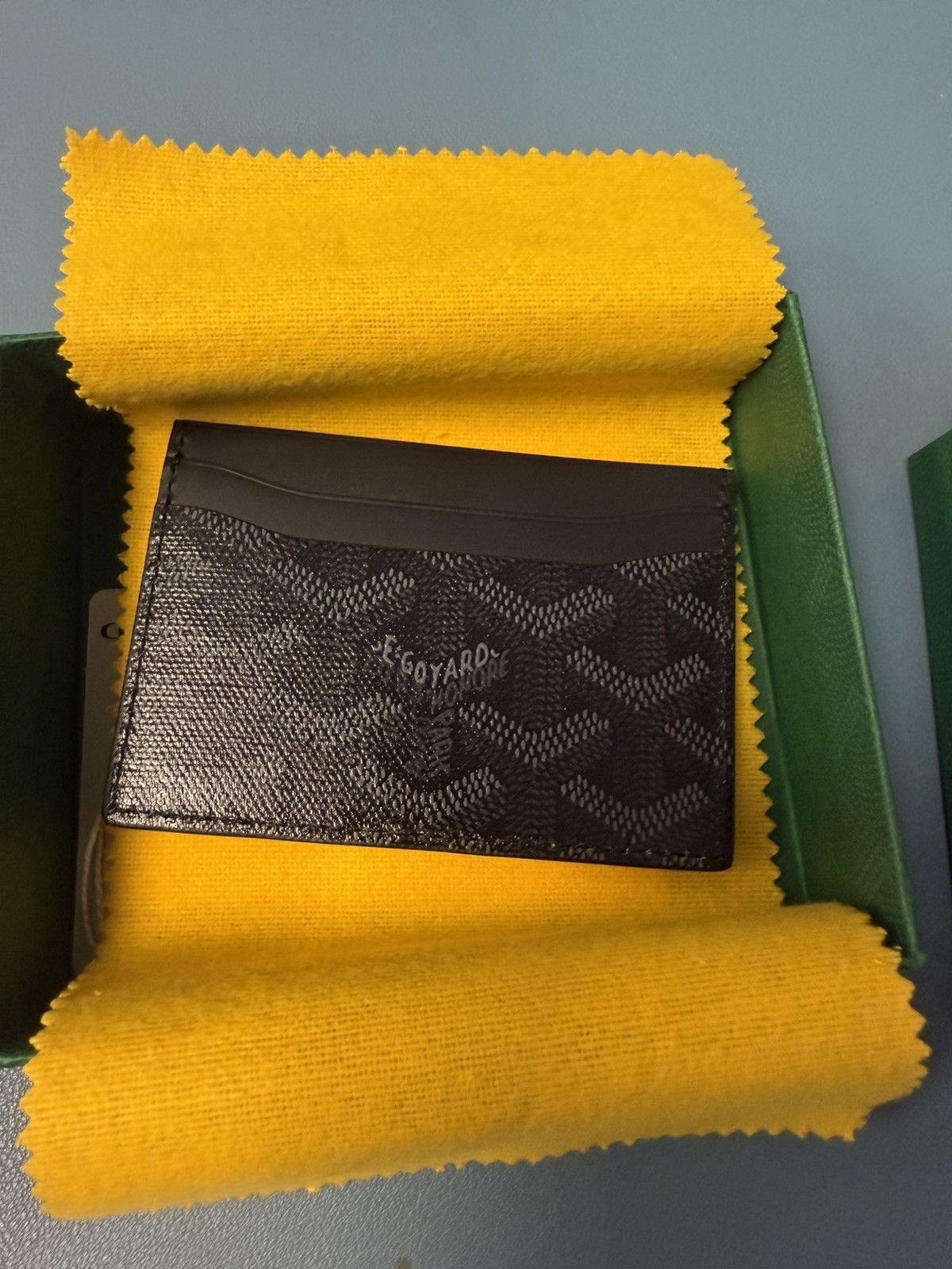 goyard card holder limited edition Buy Red Goyardine Coated Canvas and Leather Saint Sulpice Online Contrast stitching Goyard Goyard Sulpice Cardholder Jet
