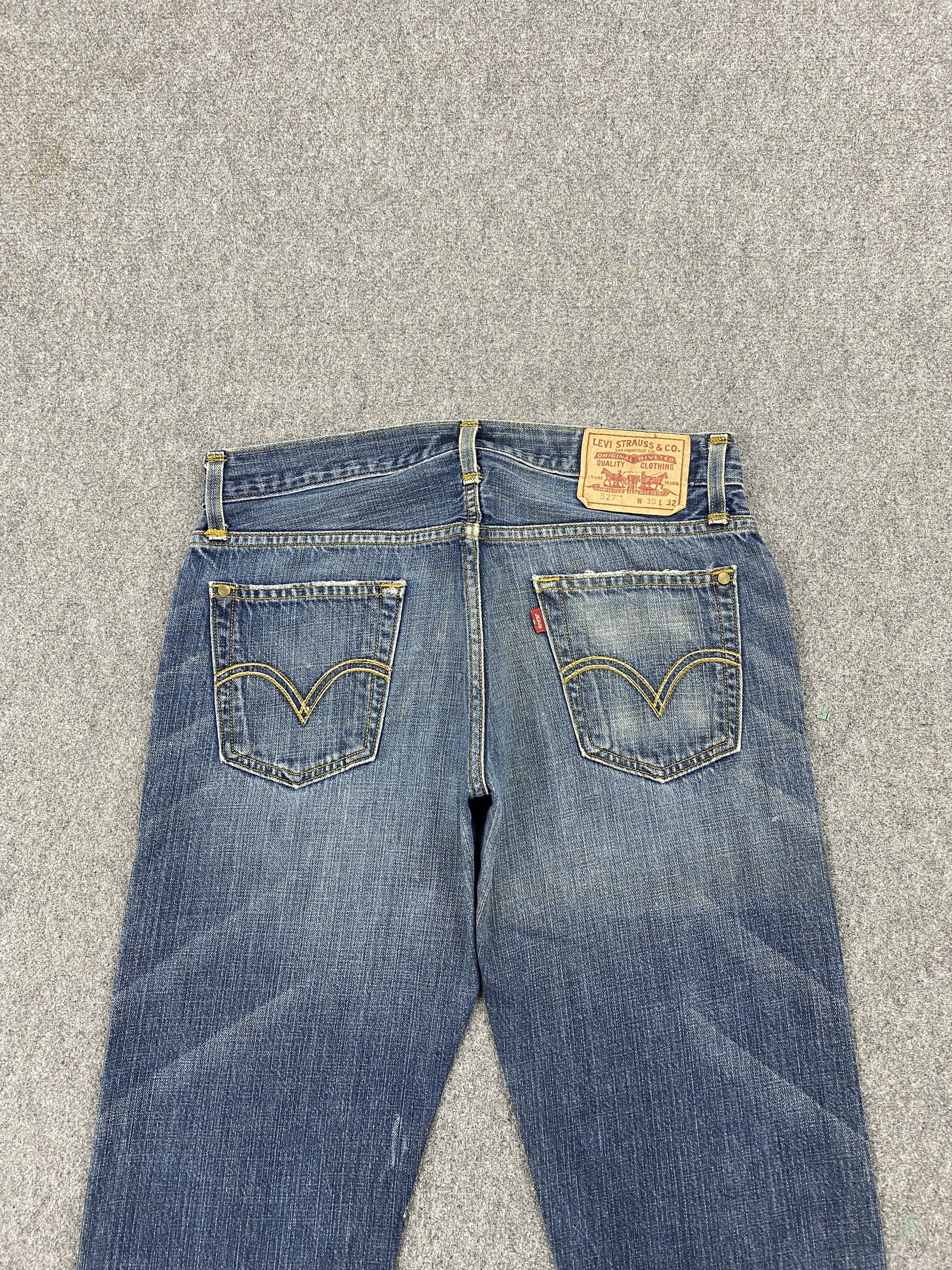 Levi's × Vintage Splatter Paint Vintage Levi's 527 Bootcut Jeans Size US 31 - 4 Thumbnail