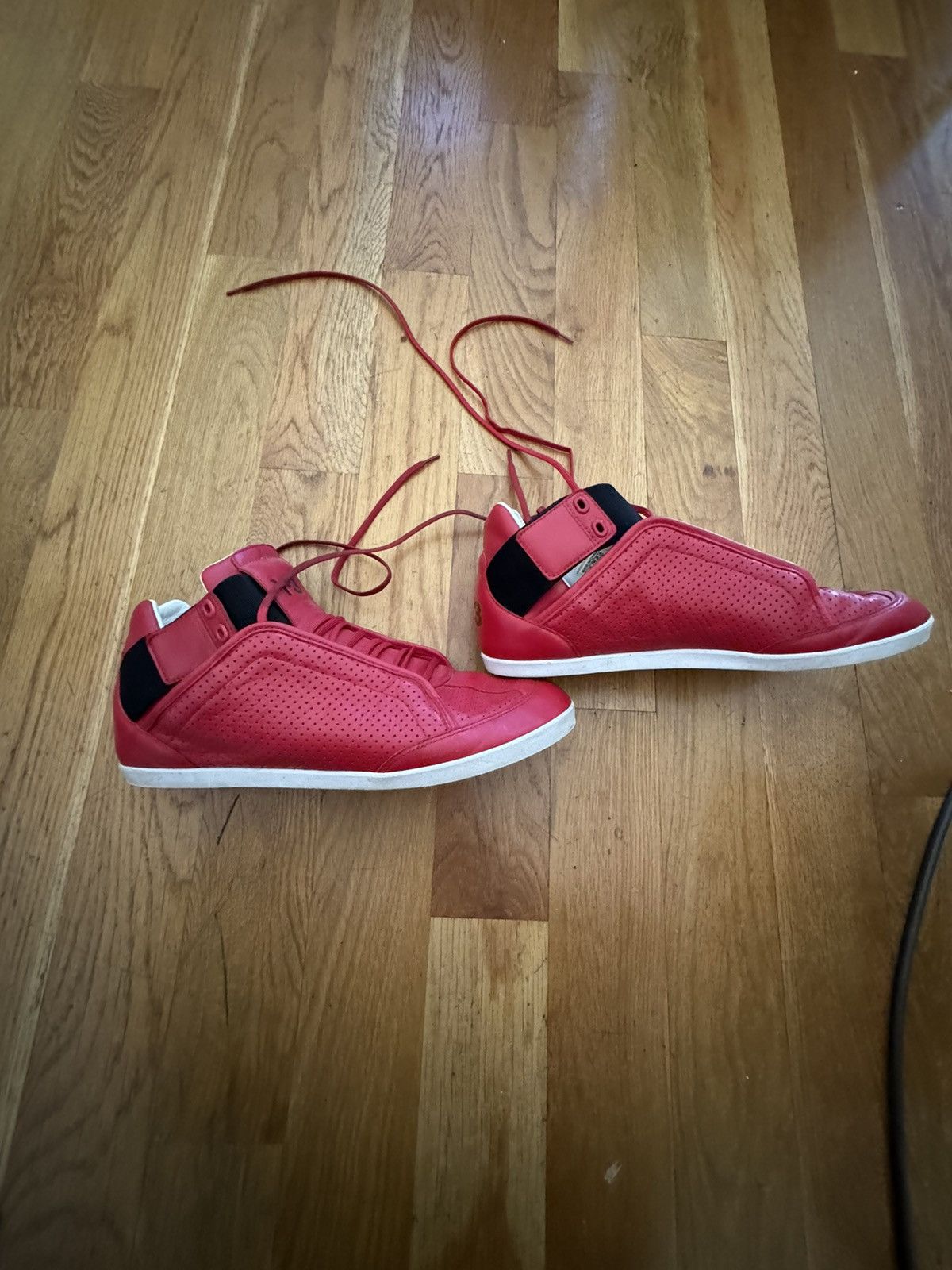 Y-3 Y-3 Red Mid Top Sneaker Size US 10 / EU 43 - 4 Thumbnail