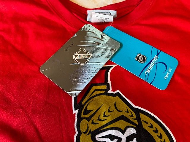 NHL RbK Reebok Ottawa Senators Spezza No 19 T-Shirt NWT Size XL / US 12-14 / IT 48-50 - 4 Thumbnail
