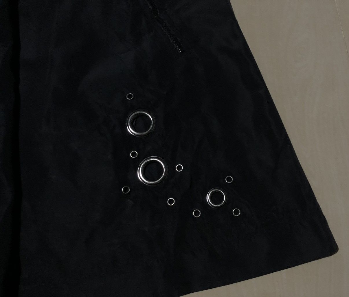Japanese Brand In Love 2000s BLACK Hooded A- line mini dress Size M / US 6-8 / IT 42-44 - 2 Thumbnail