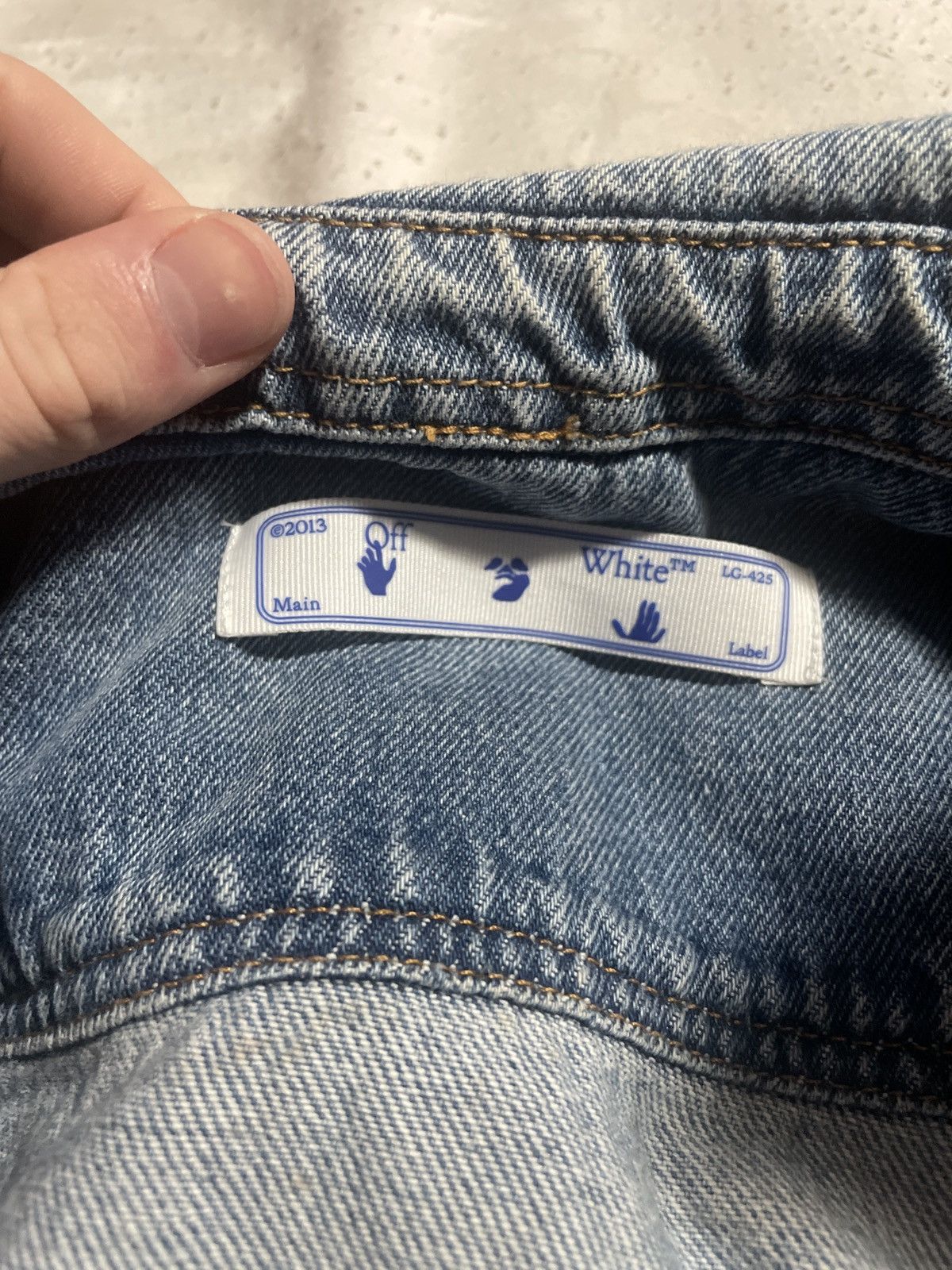 Off-White Off White Button Up Denim Jacket Size US S / EU 44-46 / 1 - 3 Thumbnail
