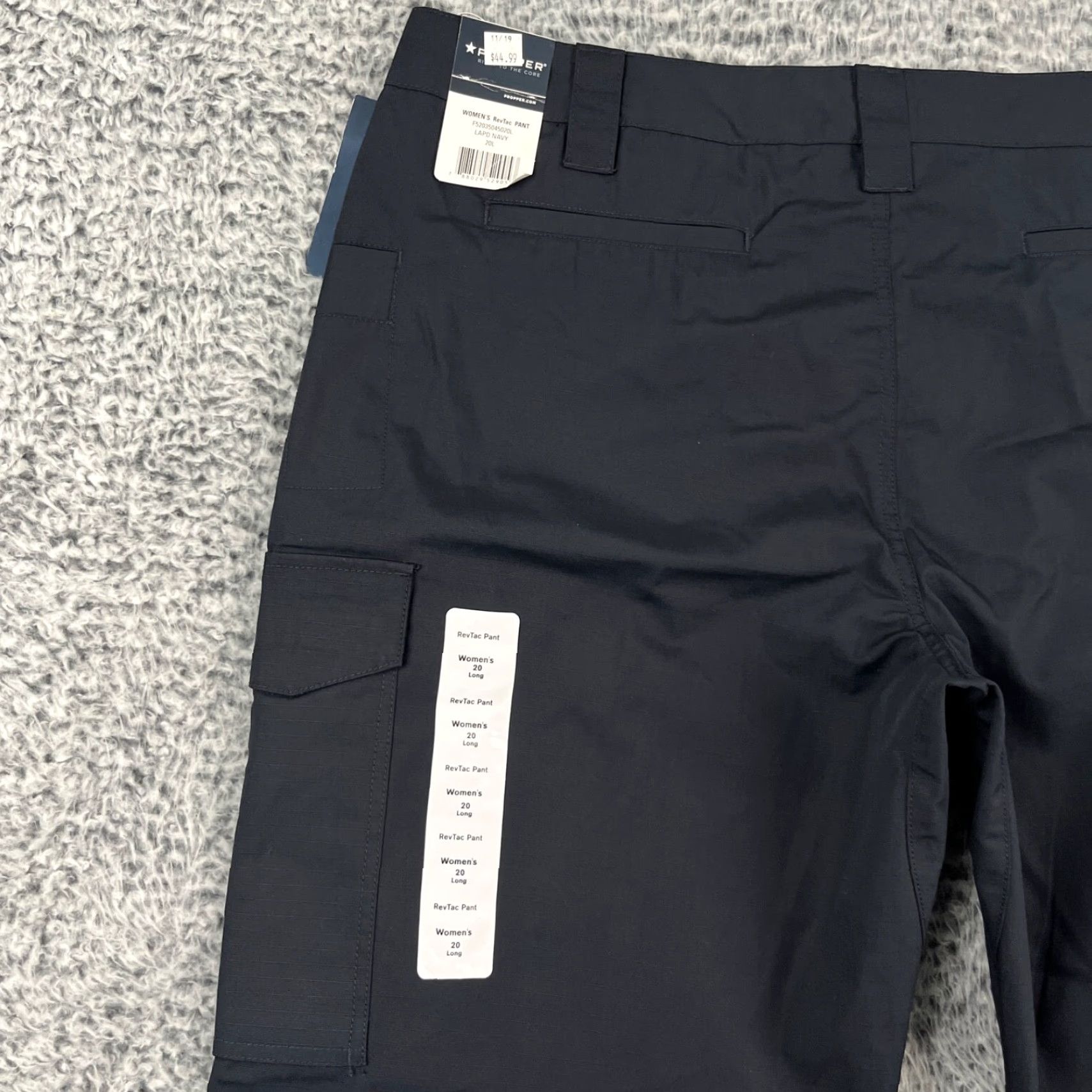 Propper Propper Tactical Pants Womens 20 LAPD Navy RevTac Ripstop Cargo Uniform Size 42" / US 20 - 7 Thumbnail