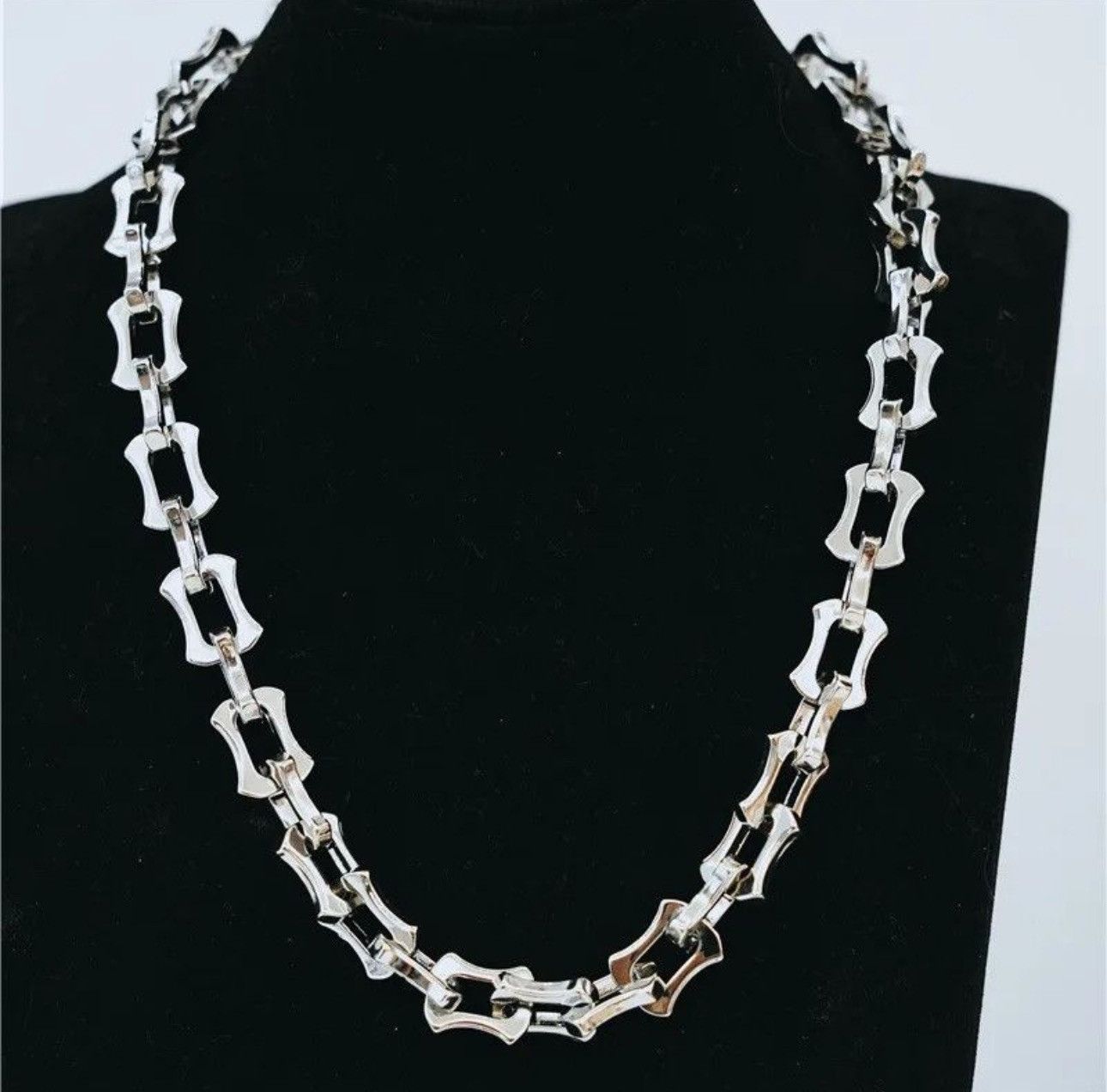 Jewelry Hip hop hardware chain thick necklace Size ONE SIZE - 1 Thumbnail