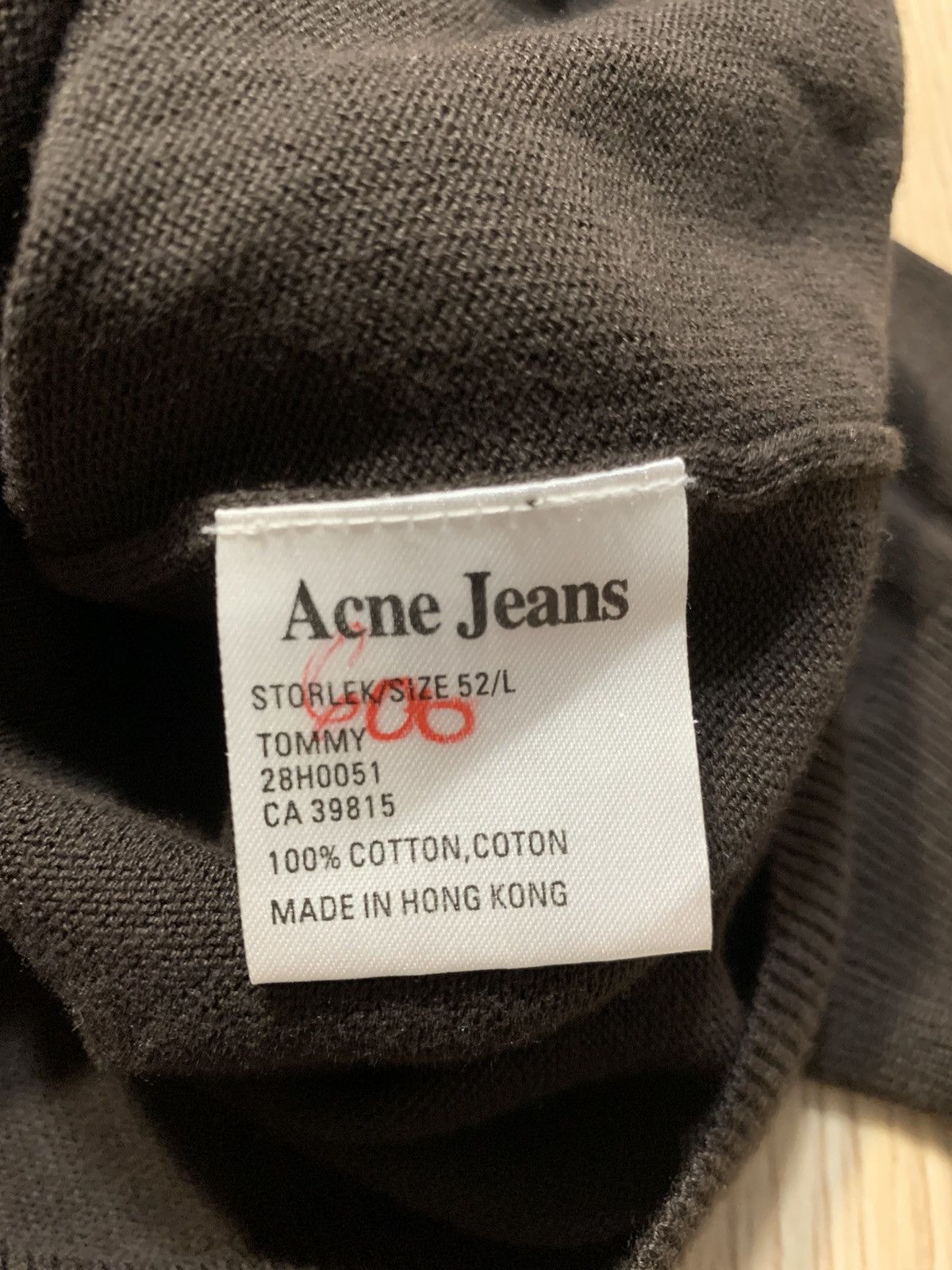 Acne Studios Acne Jeans Tommy V Neck Light Jumper 52 Size Size US L / EU 52-54 / 3 - 8 Thumbnail