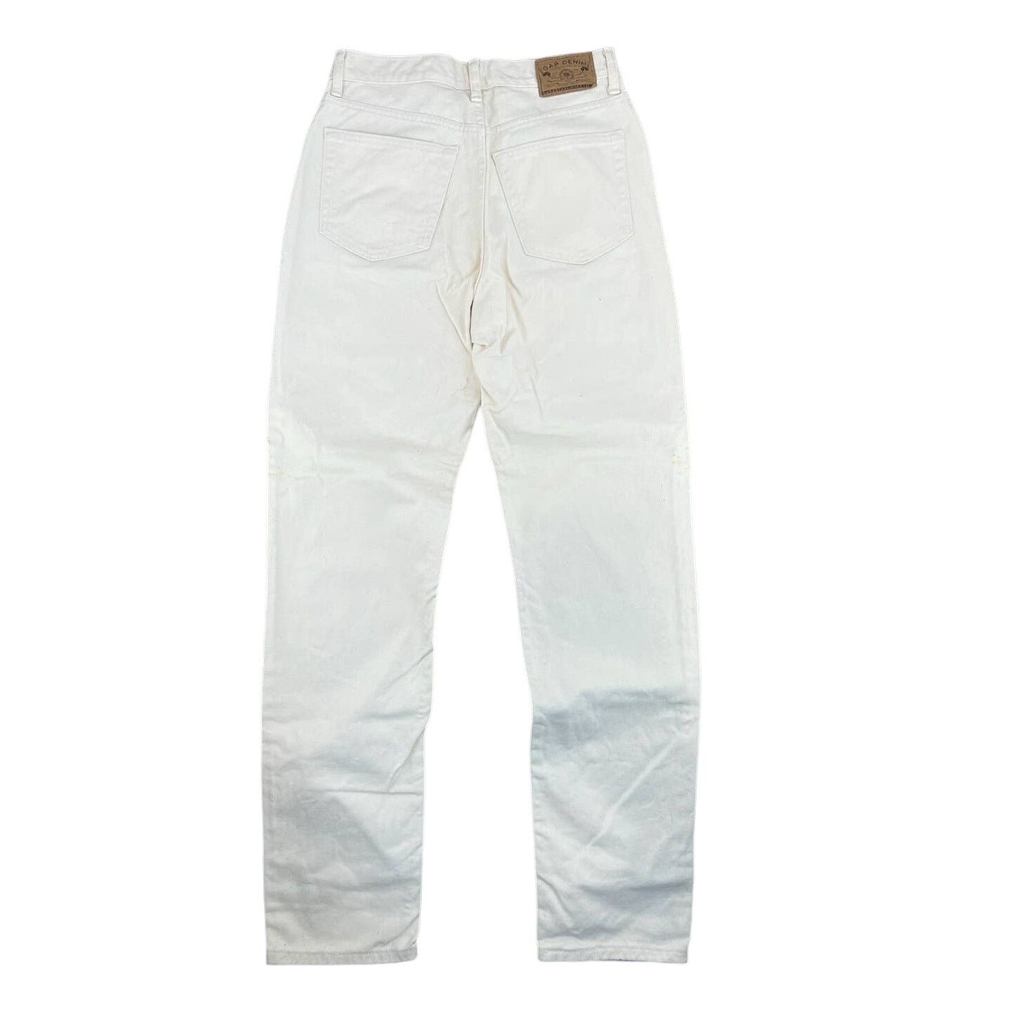 Gap × Vintage Vintage GAP Ivory Cotton Denim Jeans High Waisted Loose Fit Size 30" / US 8 / IT 44 - 11 Thumbnail