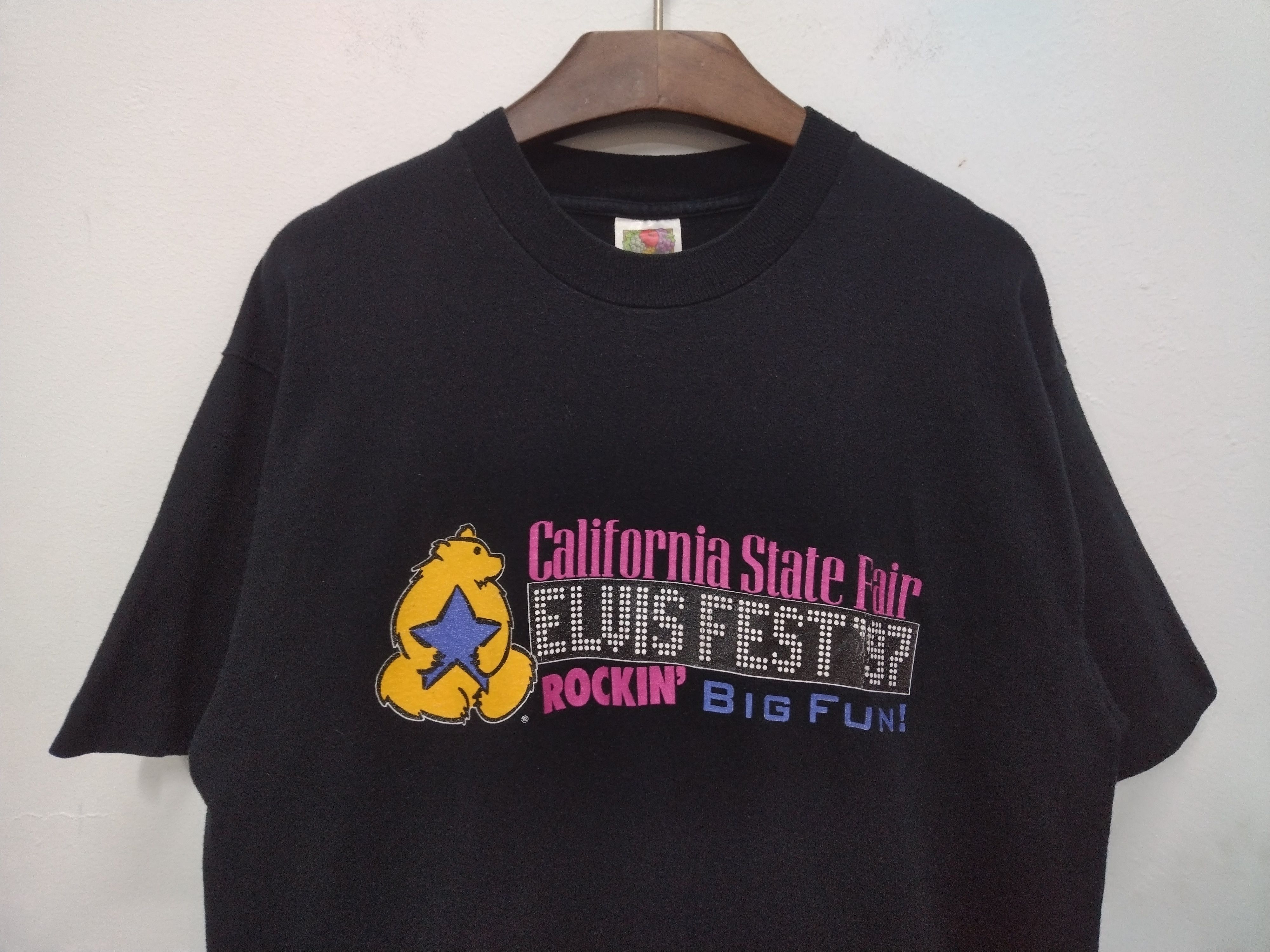 Fruit Of The Loom Vtg ELVIS FEST 97 Fruits Of the Loom T SHIRT gently used Size US L / EU 52-54 / 3 - 4 Thumbnail