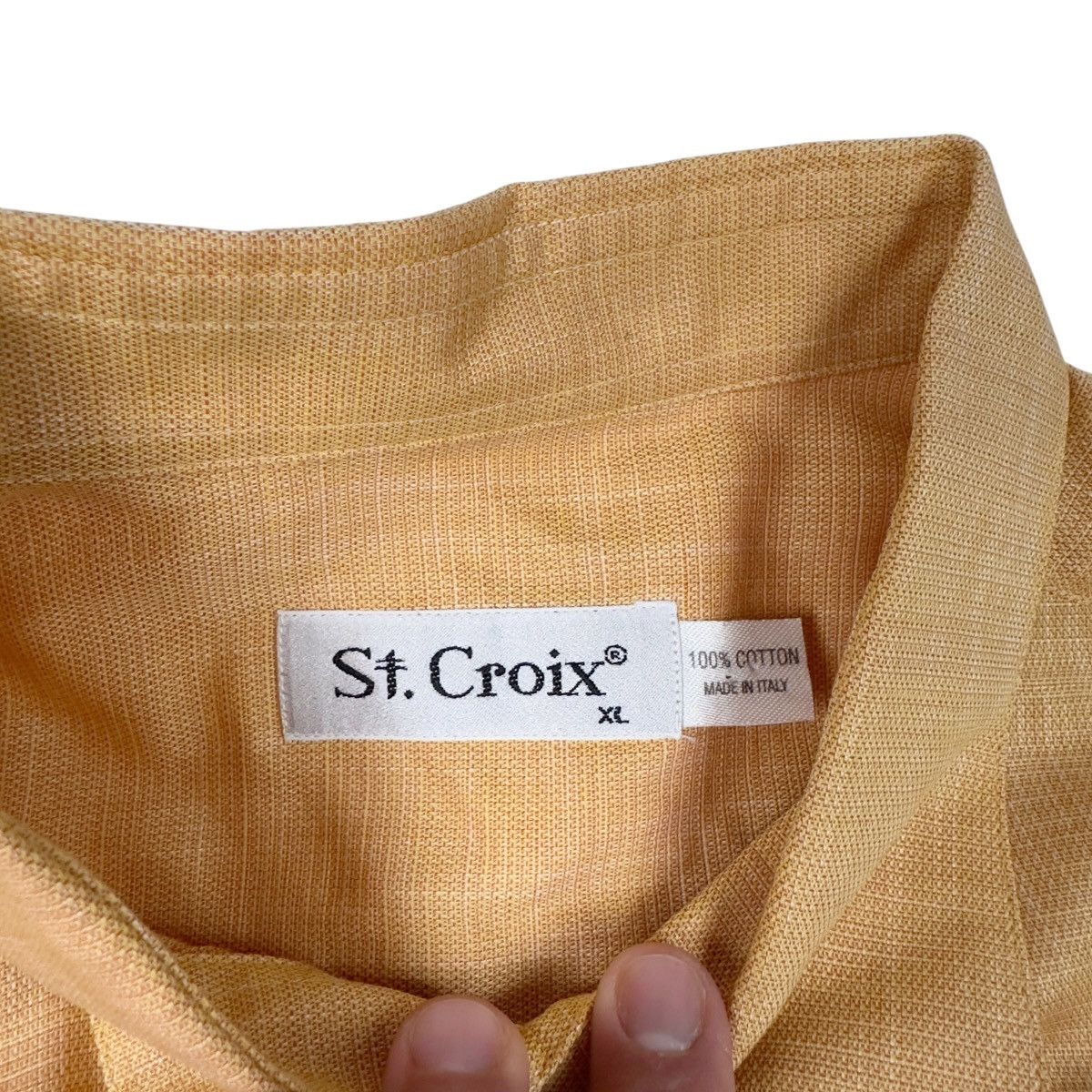 St. Croix St. Croix Vintage Button Up Shirt XL Orange Made In Italy Size US XL / EU 56 / 4 - 3 Thumbnail
