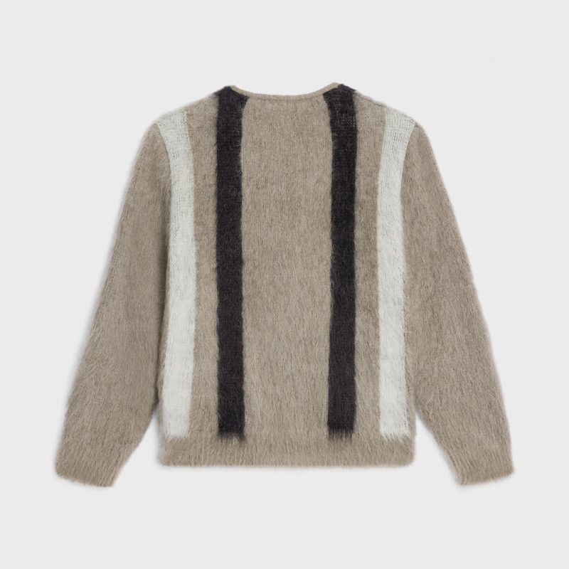 Celine o1bcso1str0126 RV00K0ZQ1 Brushed Mohair Cardigan Size US M / EU 48-50 / 2 - 2 Thumbnail