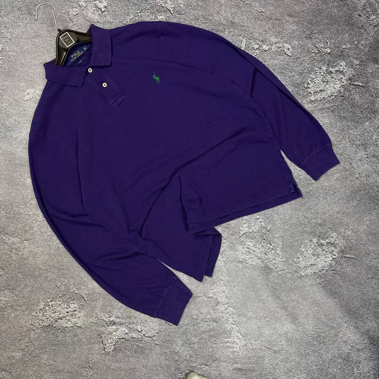 Polo Ralph Lauren Vintage Ralph Lauren purple longsleeve polo Size US XL / EU 56 / 4 - 1 Thumbnail