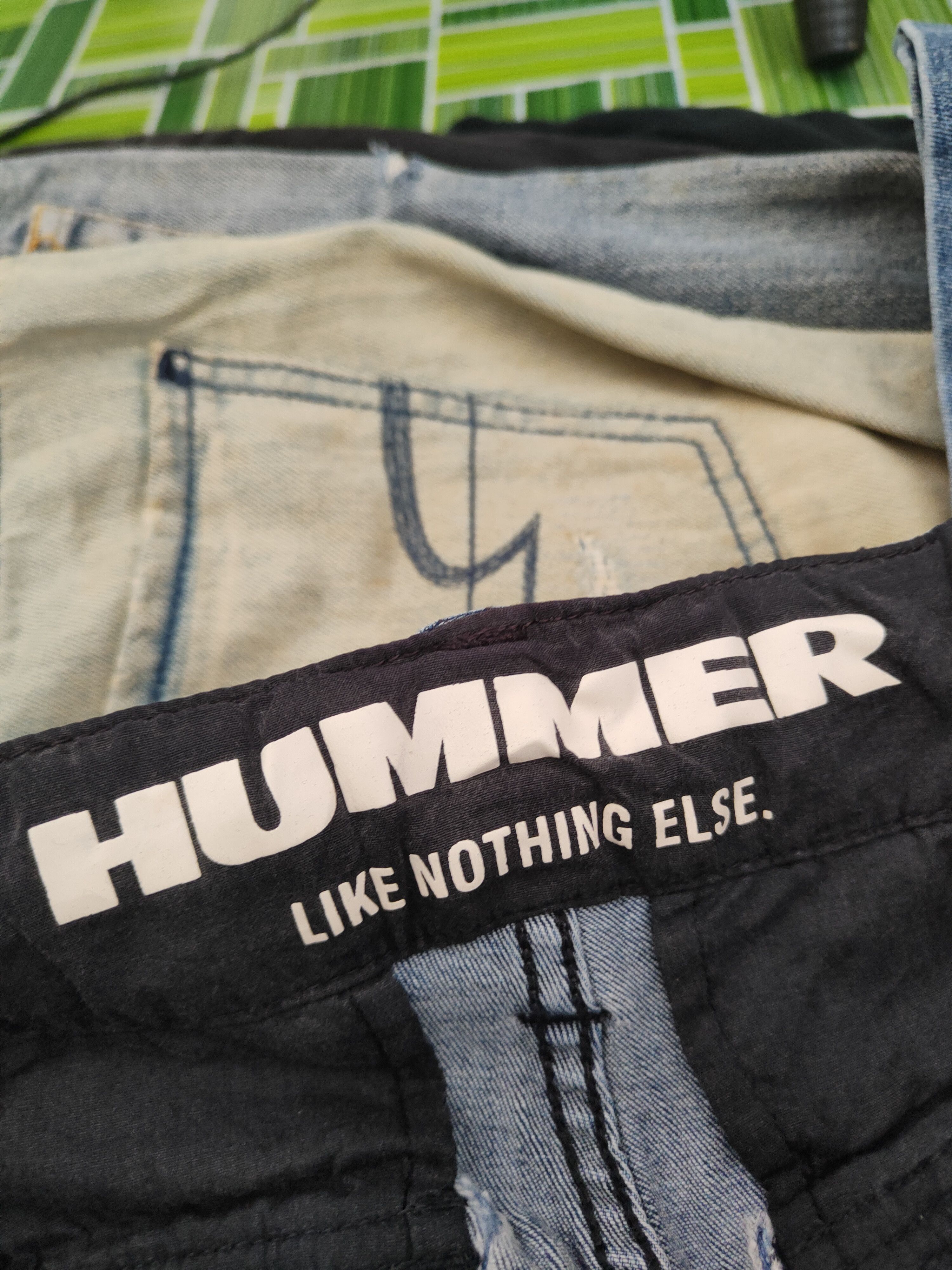 Japanese Brand Hummer tactical Distressed Ripped denim Jeans #W1865 Size US 33 - 17 Thumbnail