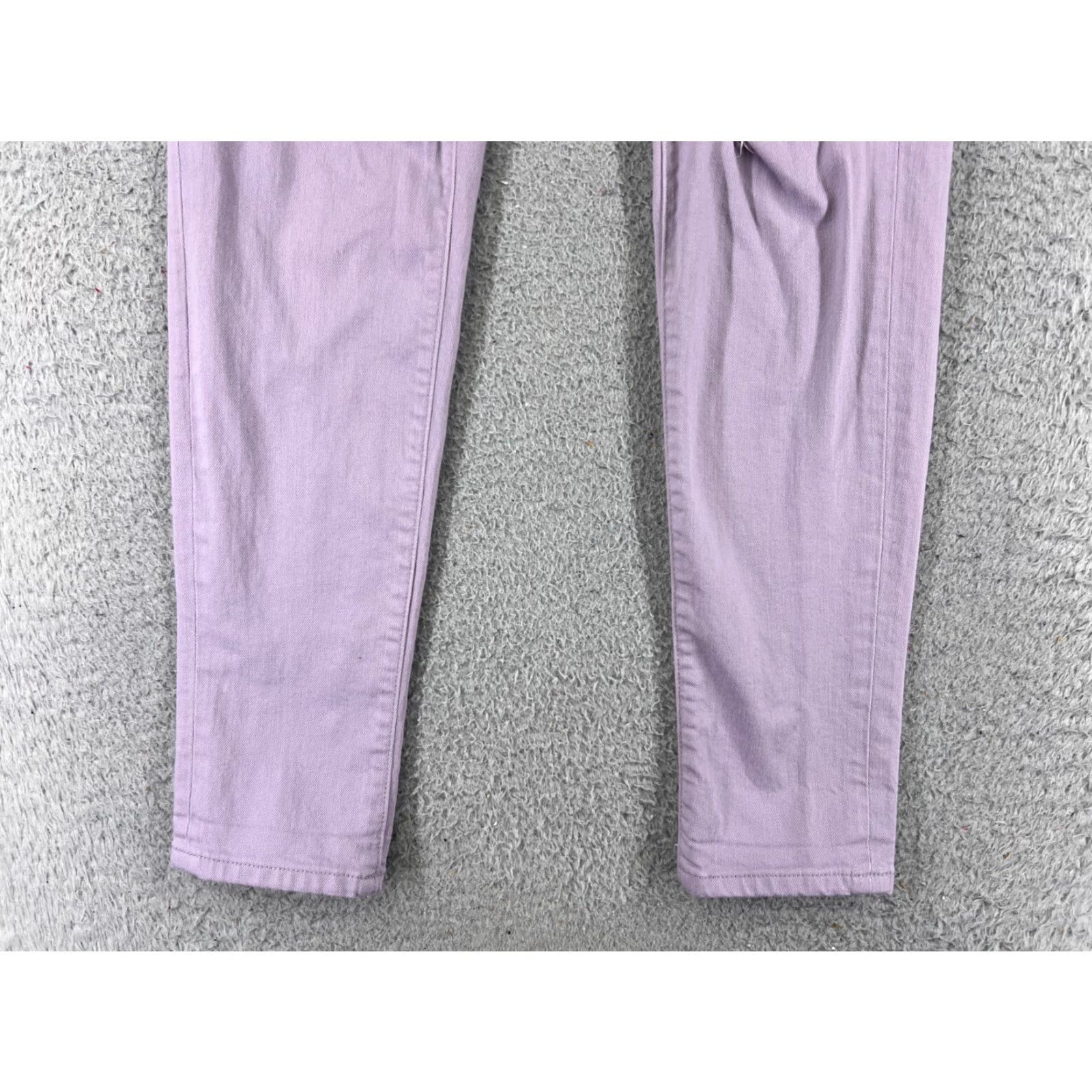 Vintage New York & Company Pants Womens 2 Purple Distressed Straight Leg Low Rise 27x28 Size 26" / US 2 / IT 38 - 2 Thumbnail