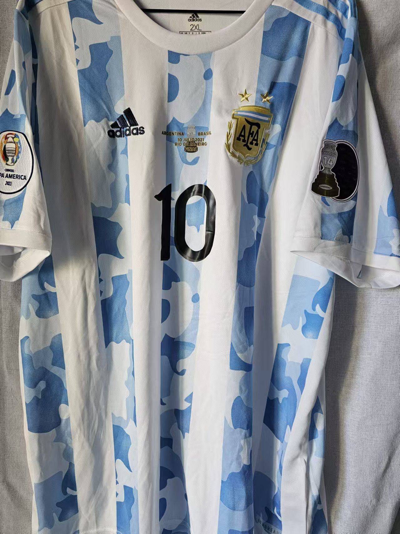 Other 2021 Argentina #10 Messi Jersey Size US XXL / EU 58 / 5 - 2 Thumbnail