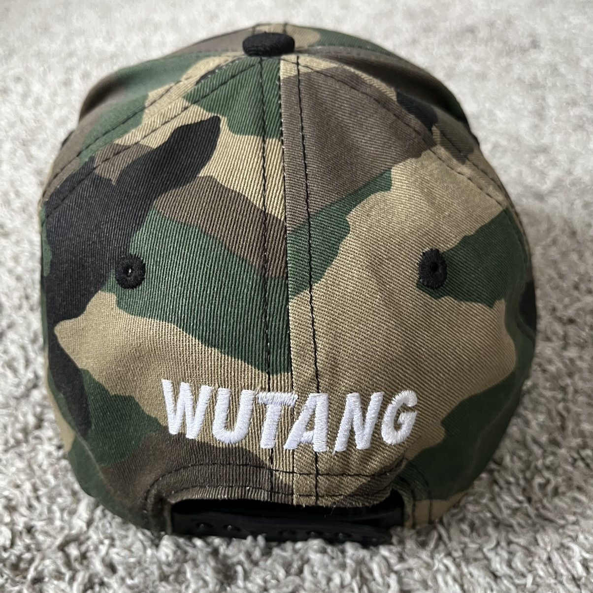 Wu-Tang Clan 🔴Wu-Tang Hat Snapback Camouflage CREAM Rare Raekwon Gza Size ONE SIZE - 4 Thumbnail