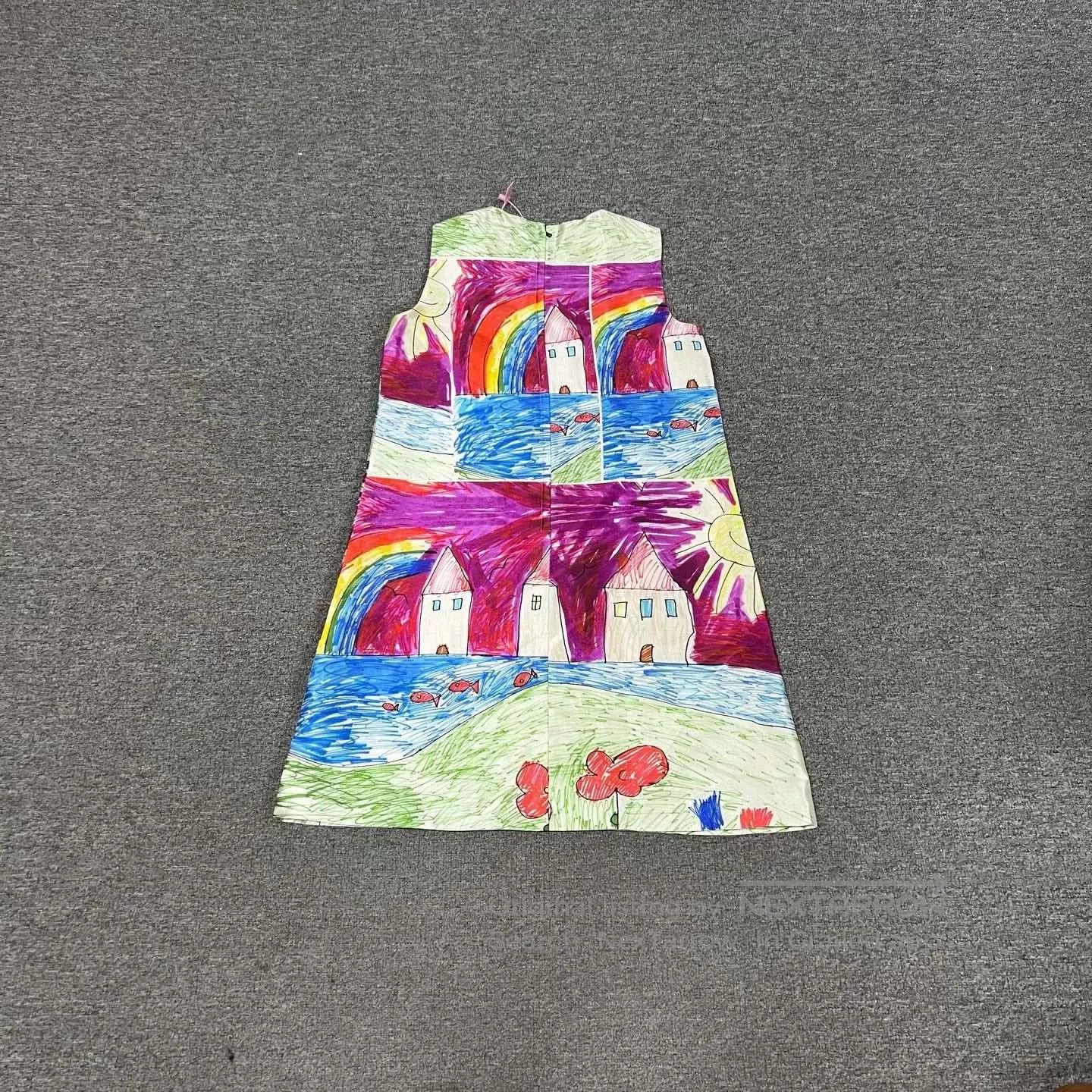 Dolce & Gabbana Dolce&Gabbana I Love Mom Graffiti Silk Dress. Size M / US 6-8 / IT 42-44 - 5 Thumbnail
