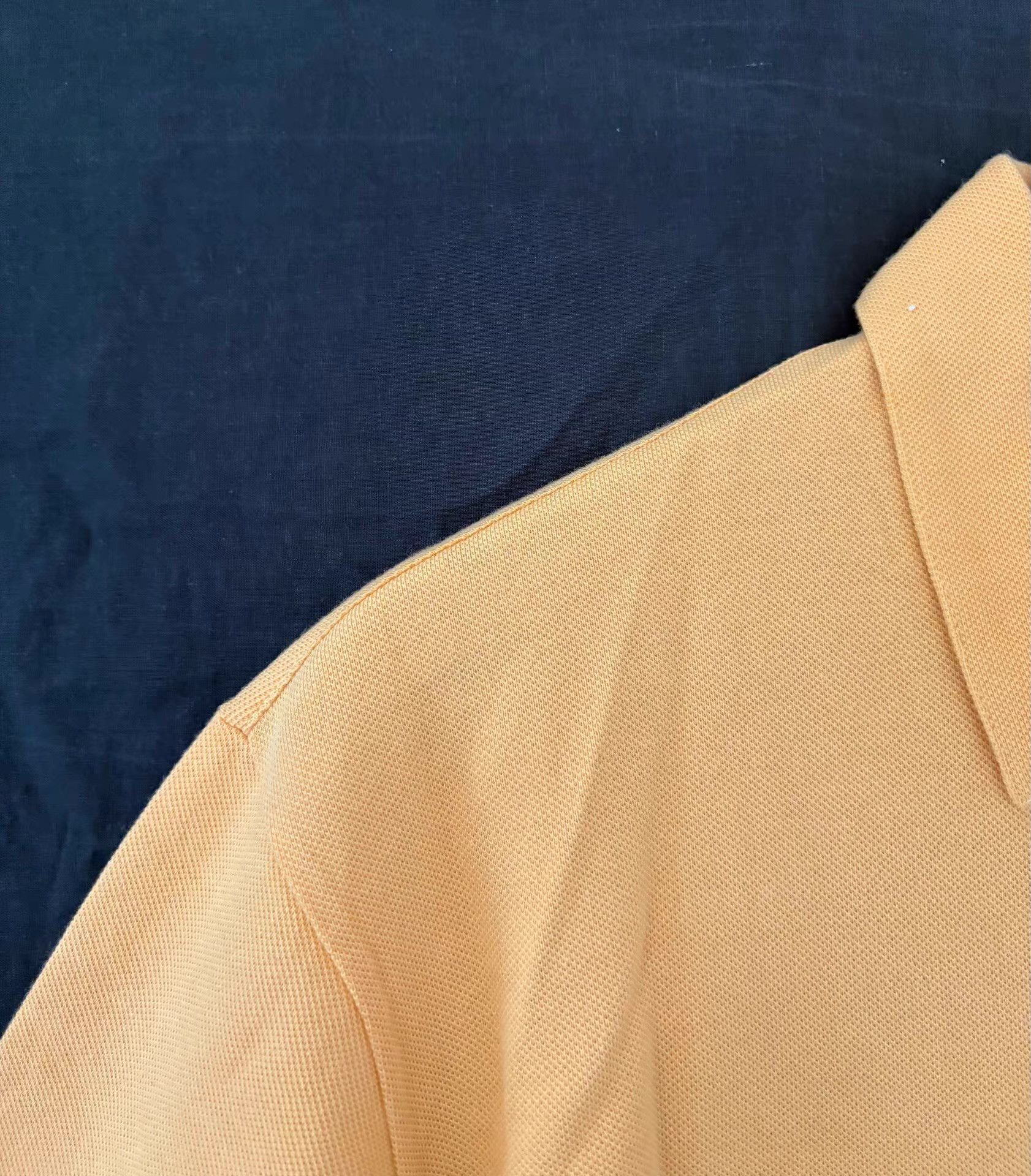 Z Zegna Zegna Men's Light Orange-Yellow Polo Shirt Ｑ21 Size US S / EU 44-46 / 1 - 4 Thumbnail