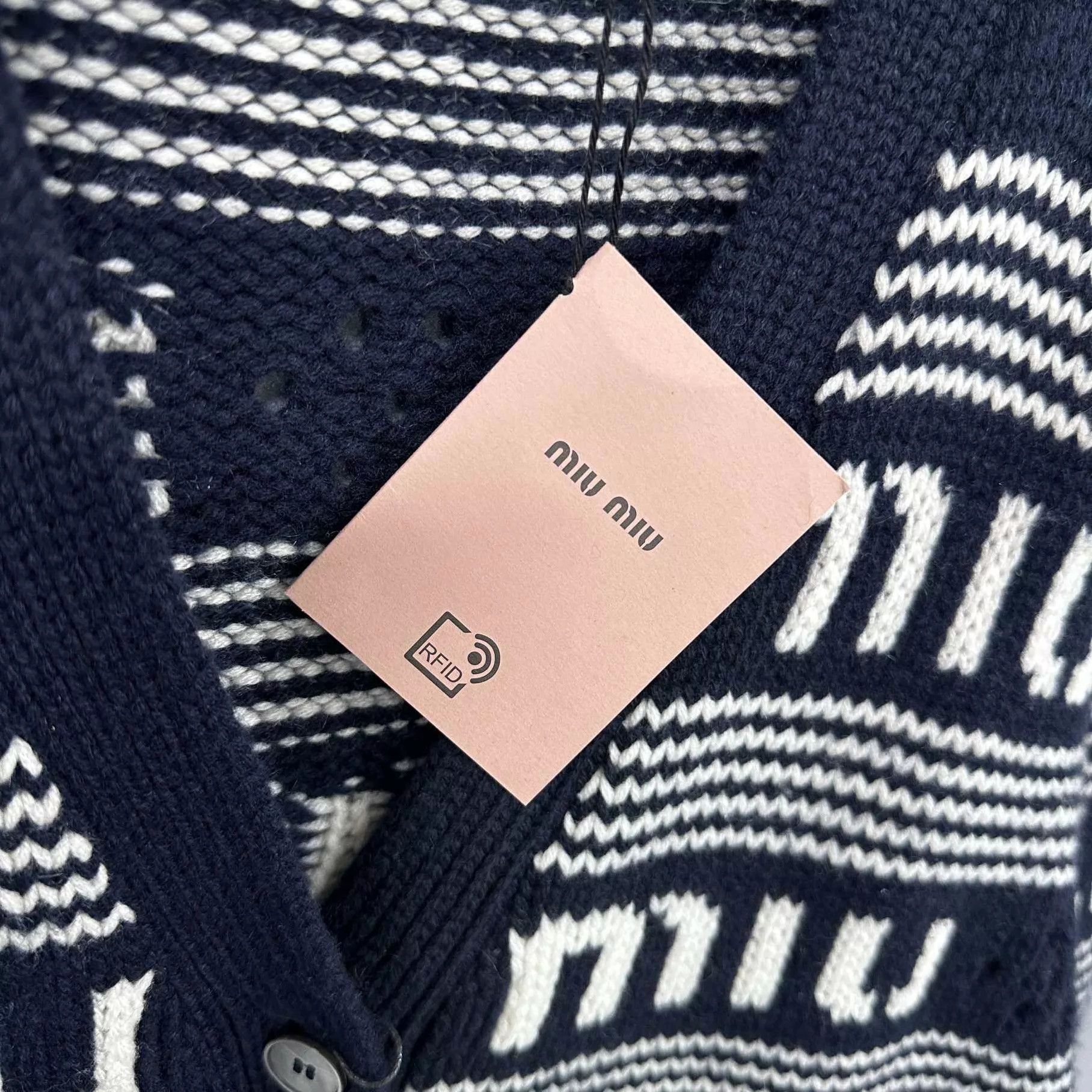 Miu Miu MIUMIU full print cardigan 38 Size XS / US 0-2 / IT 36-38 - 5 Thumbnail