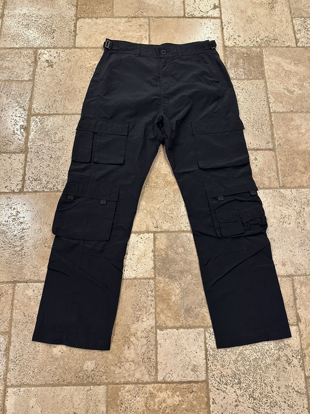 Martine Rose Martine Rose Twist Seam Cargo Black Trouser Pants Size US 34 / EU 50 - 7 Thumbnail