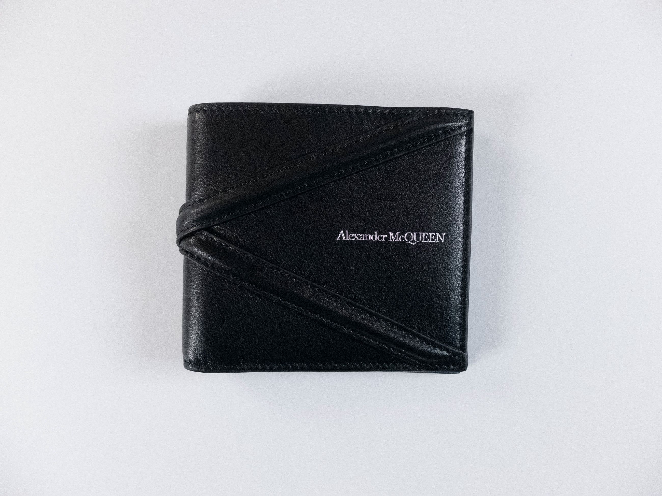 Alexander McQueen ALEXANDER MCQUEEN Harness black & blue leather wallet q Size ONE SIZE - 2 Thumbnail
