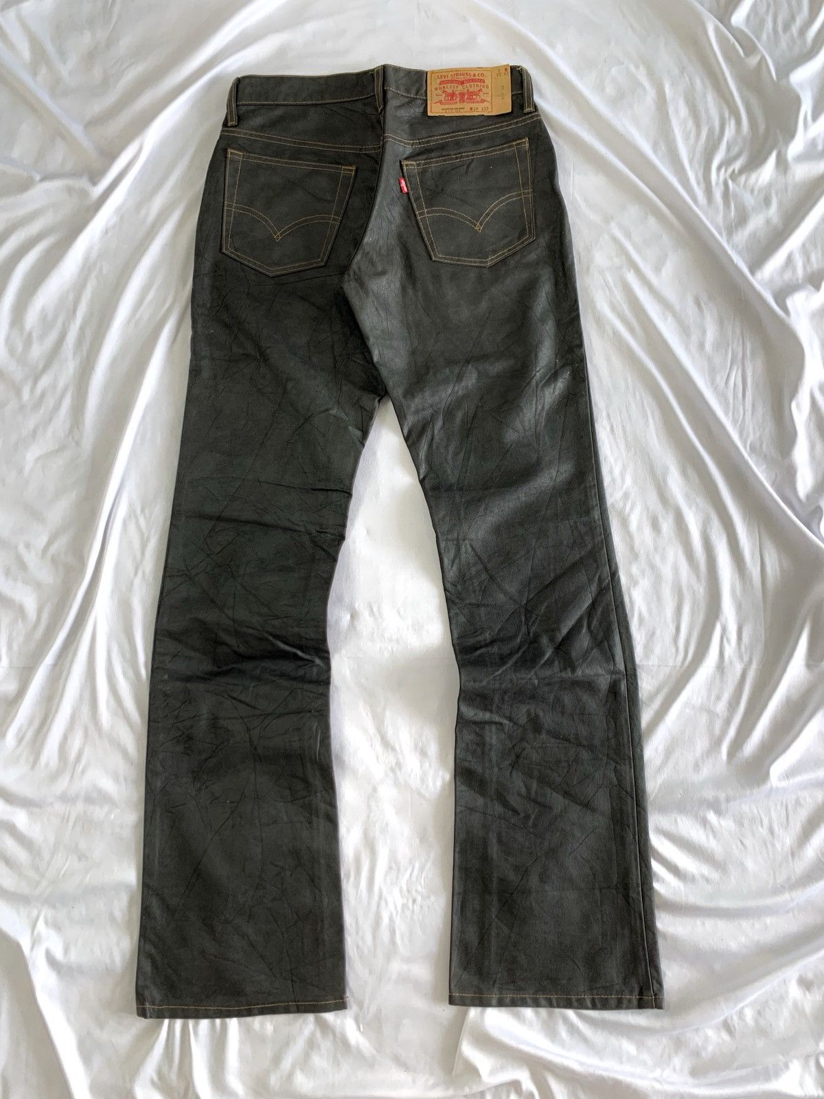 Levi's Waxed levis 517 flare jeans ifsx lgb kmrii fuga numbernine Size US 28 / EU 44 - 14 Thumbnail