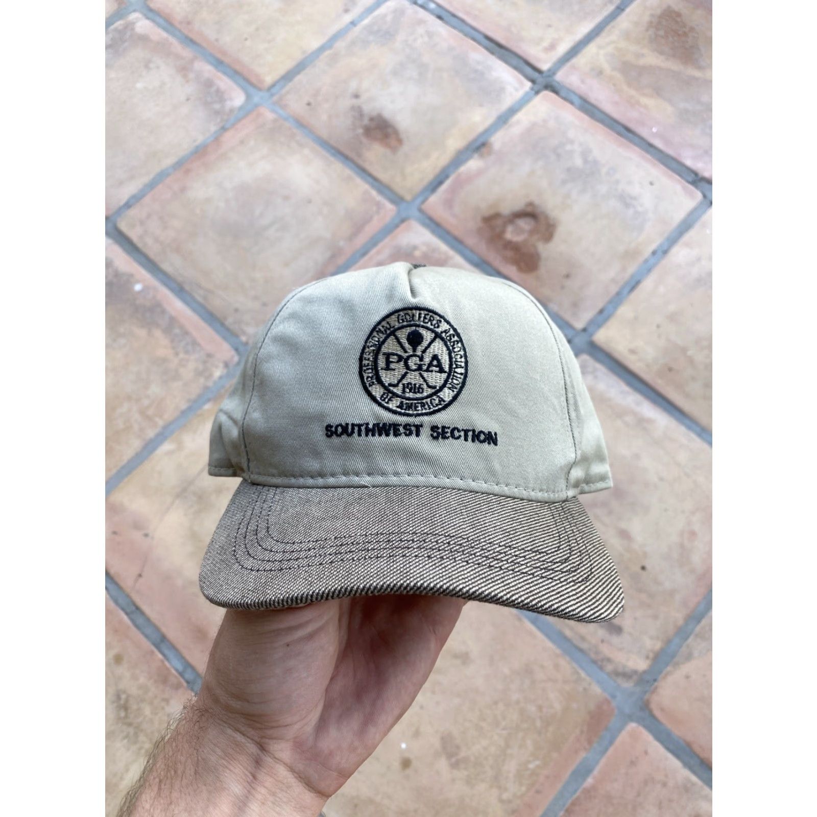 Vintage VINTAGE PGA Hat Snapback Men One Size White USA 90s Adjustable Golf Cap Cap Size ONE SIZE - 2 Thumbnail