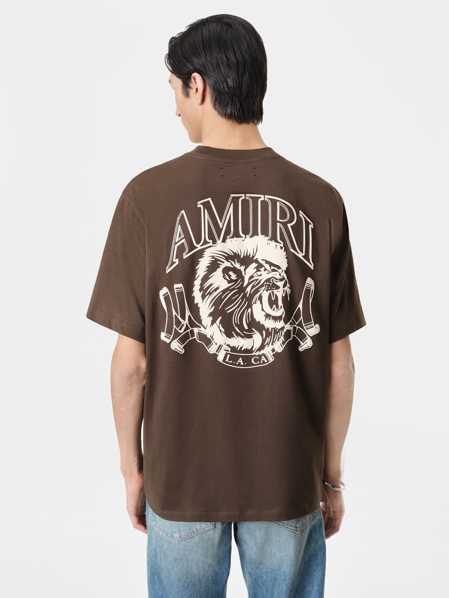 Amiri o1orln1025 Lion Outline T-Shirt in Brown Size US S / EU 44-46 / 1 - 4 Thumbnail