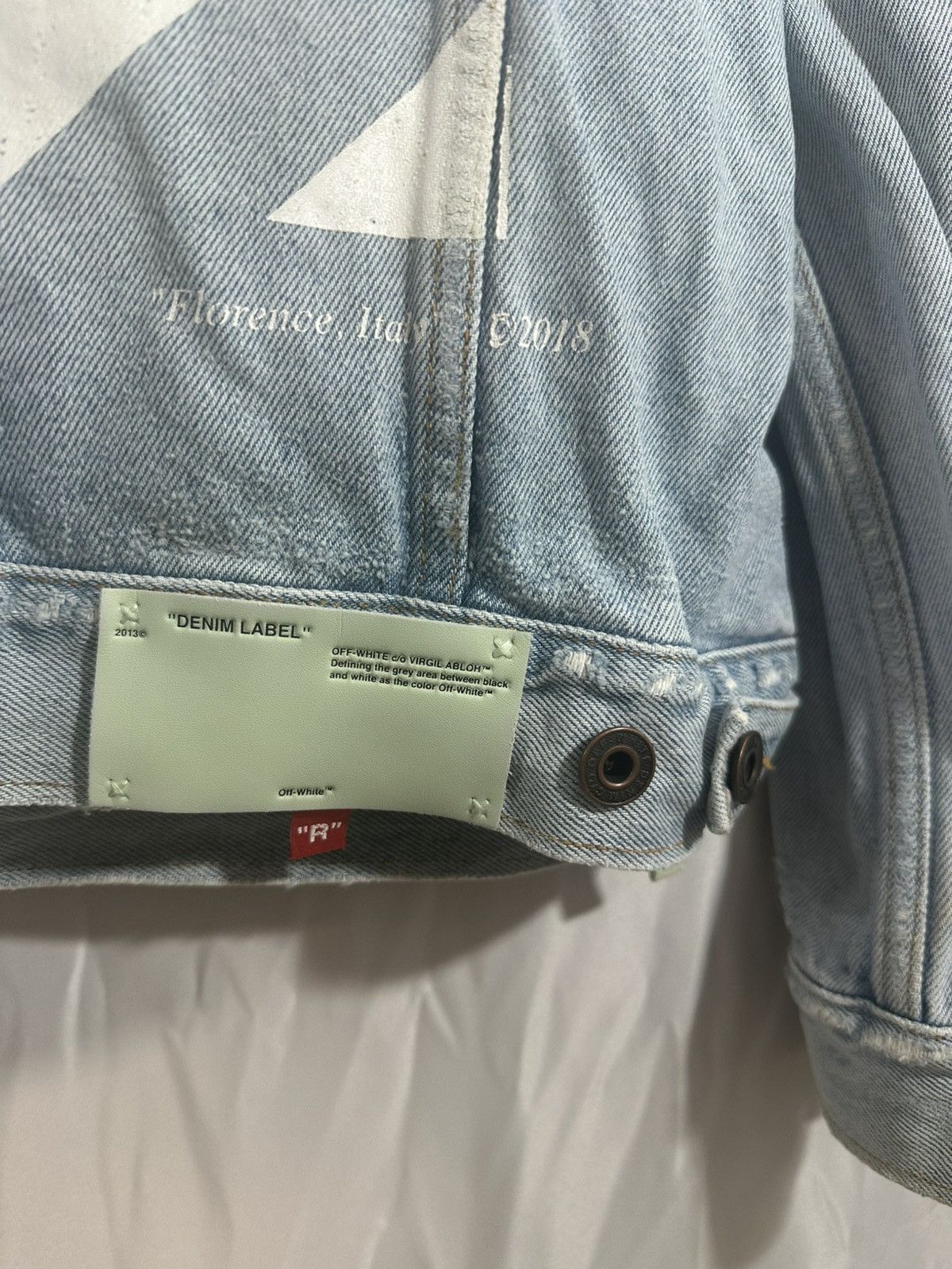 Off-White OFF WHITE STRIPE DENIM JACKET Size US L / EU 52-54 / 3 - 11 Thumbnail
