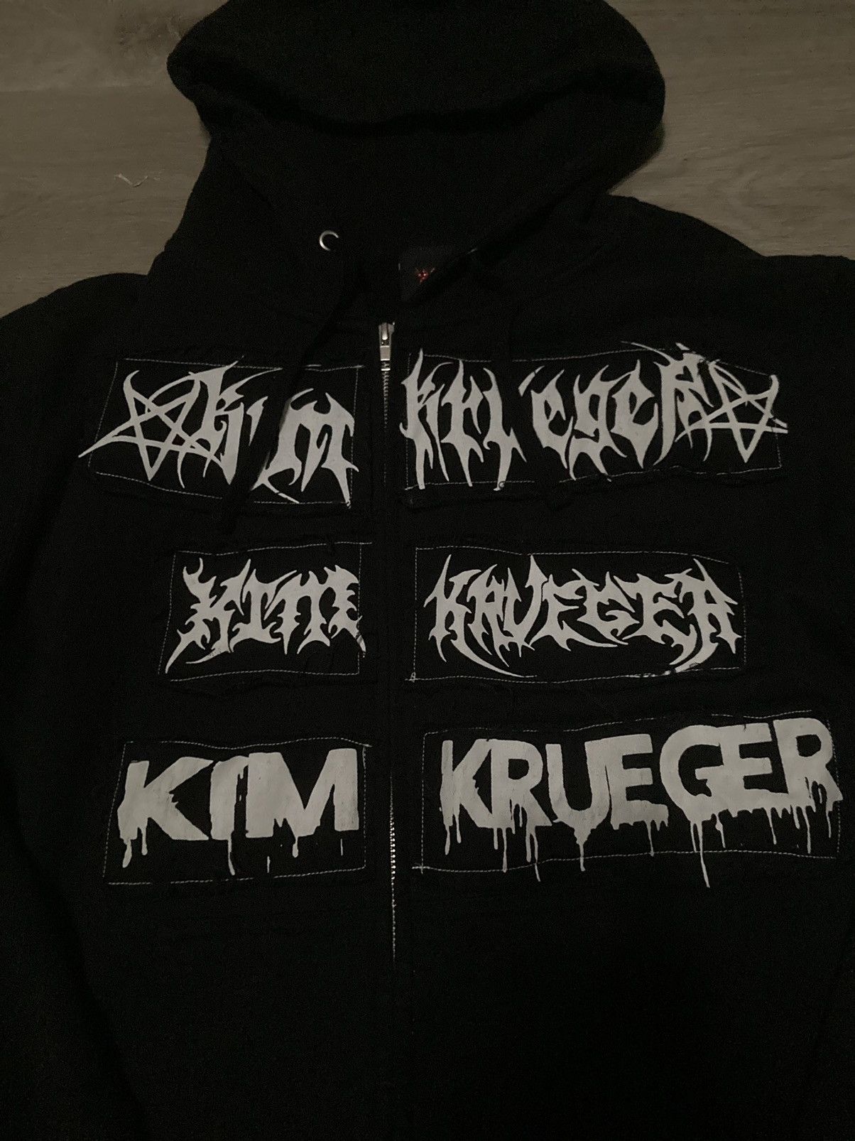 Archival Clothing Kim Krueger Black hoodie 