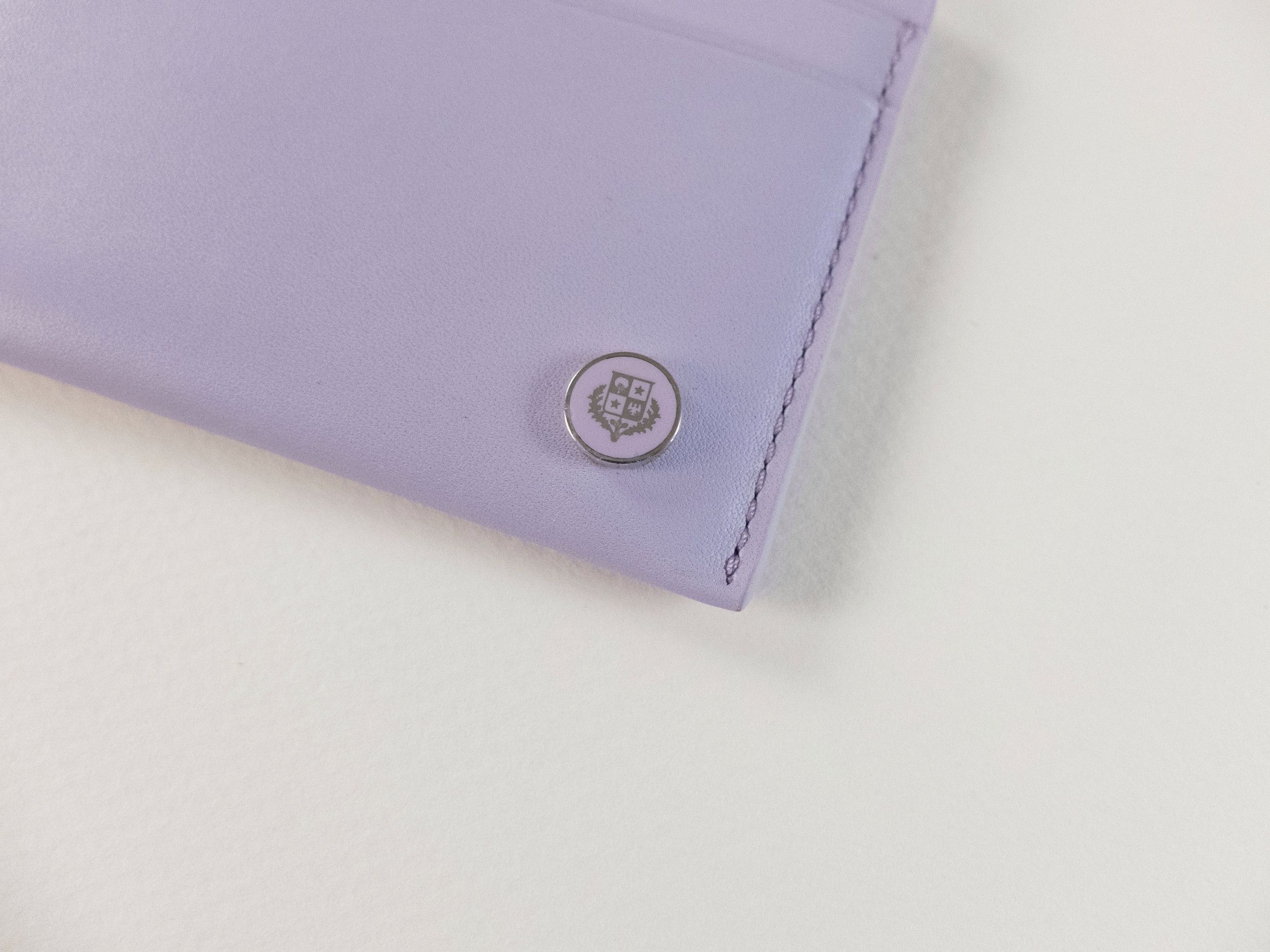 Loro Piana LORO PIANA Crest lavender purple leather card holder wallet Size ONE SIZE - 2 Thumbnail