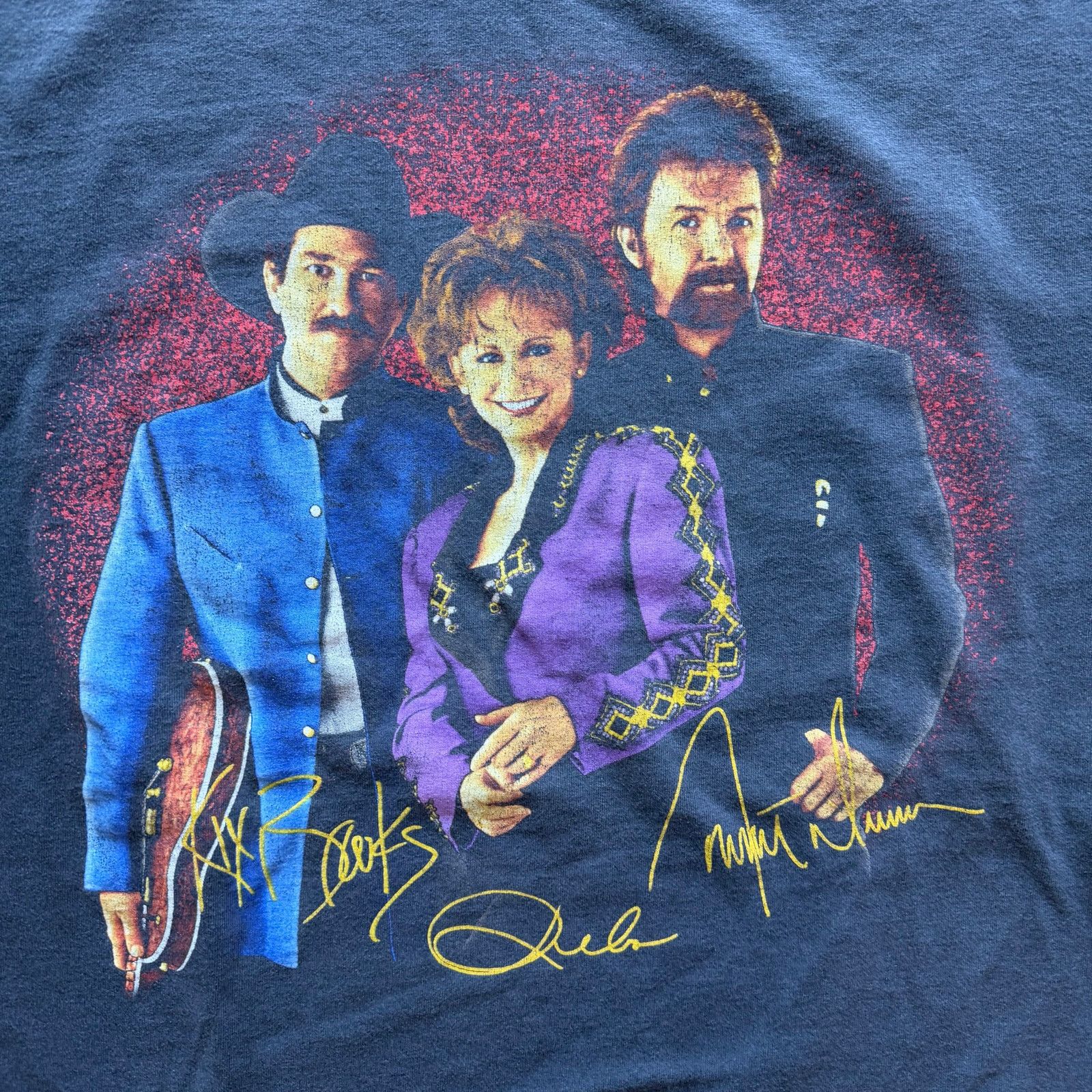 Vintage 90s Vintage Brooks & Dunn Reba Tee Size US XL / EU 56 / 4 - 2 Thumbnail