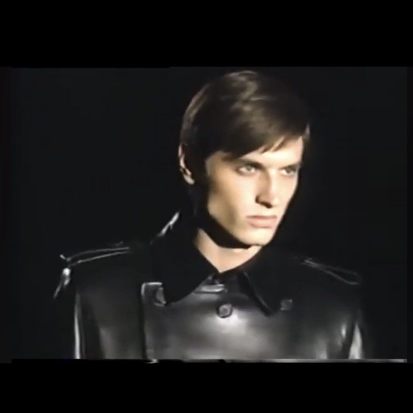 Gucci Gucci Tom Ford FW1996 Double Breasted Lined Leather Peacoat Size US M / EU 48-50 / 2 - 6 Thumbnail