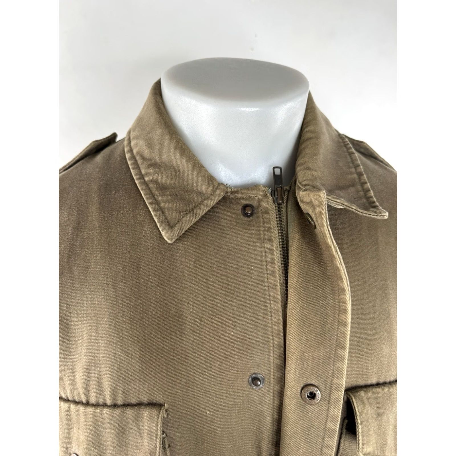 Banana Republic BANANA REPUBLIC Jacket Safari XL Olive Brown HK Vintage Men XL Shirt Outer Shell Cotton Size US XL / EU 56 / 4 - 4 Thumbnail