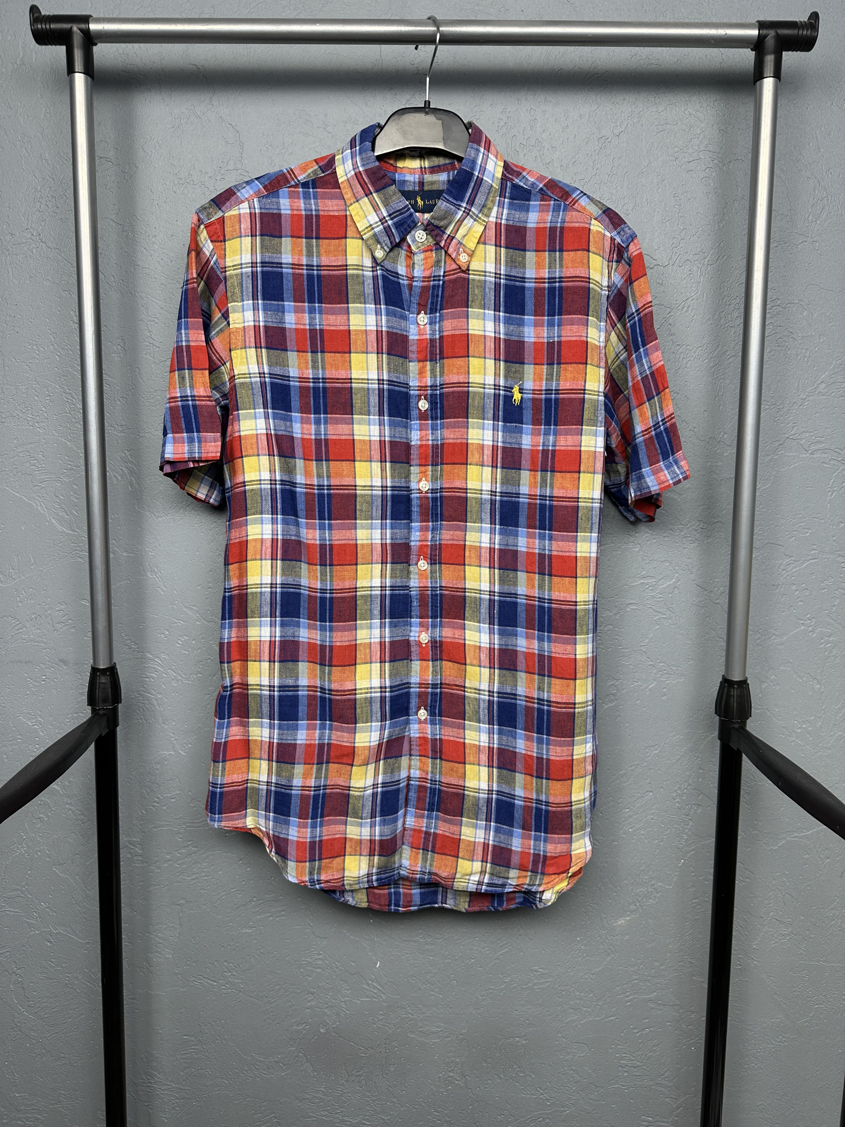 Polo Ralph Lauren Polo Ralph Lauren Mens LINEN Short Sleeve Shirt Size US M / EU 48-50 / 2 - 1 Thumbnail