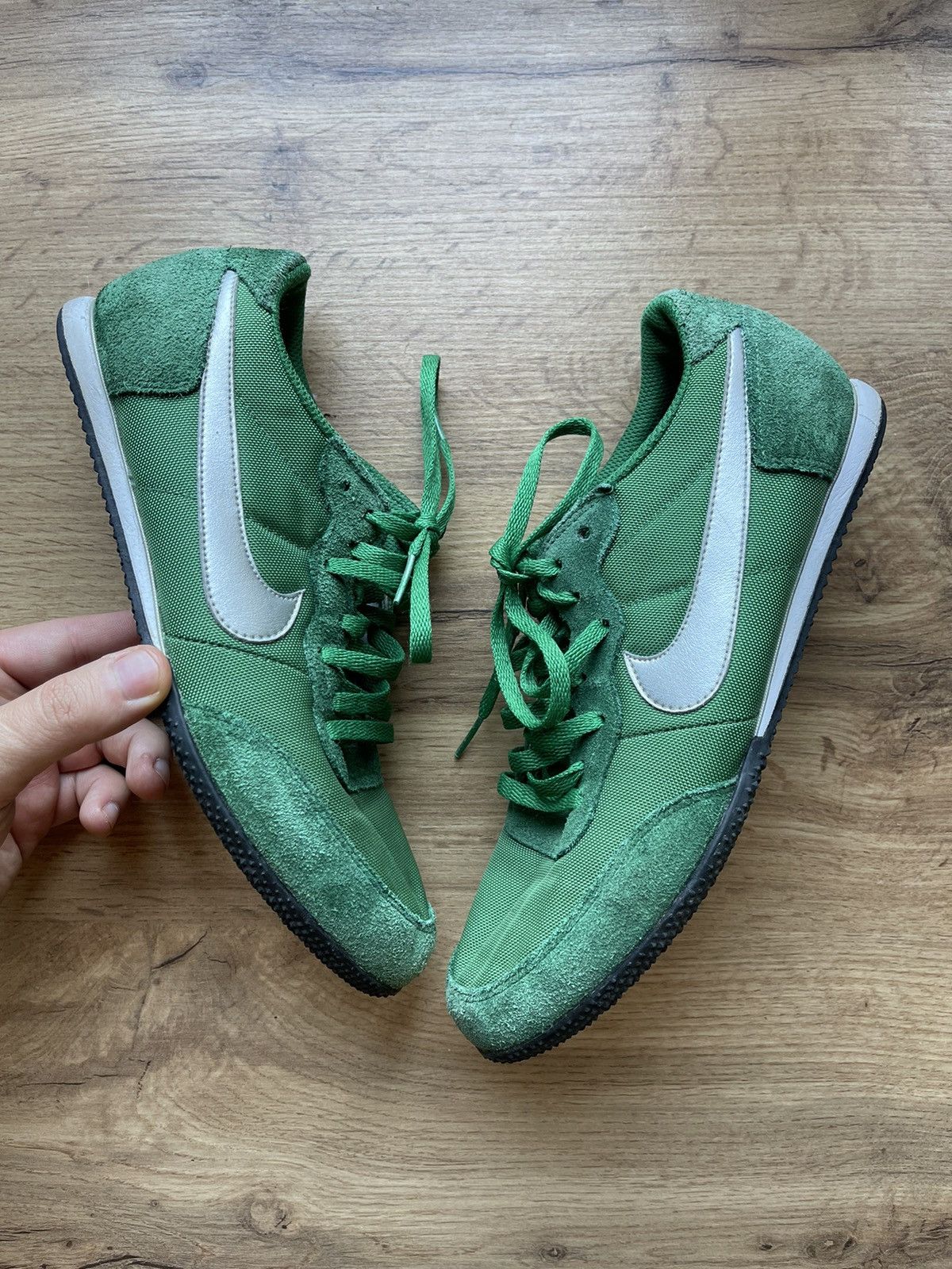 Nike × Vintage 2007 Nike Vintage Waffle Racer forest green Size US 7.5 / EU 40-41 - 2 Thumbnail