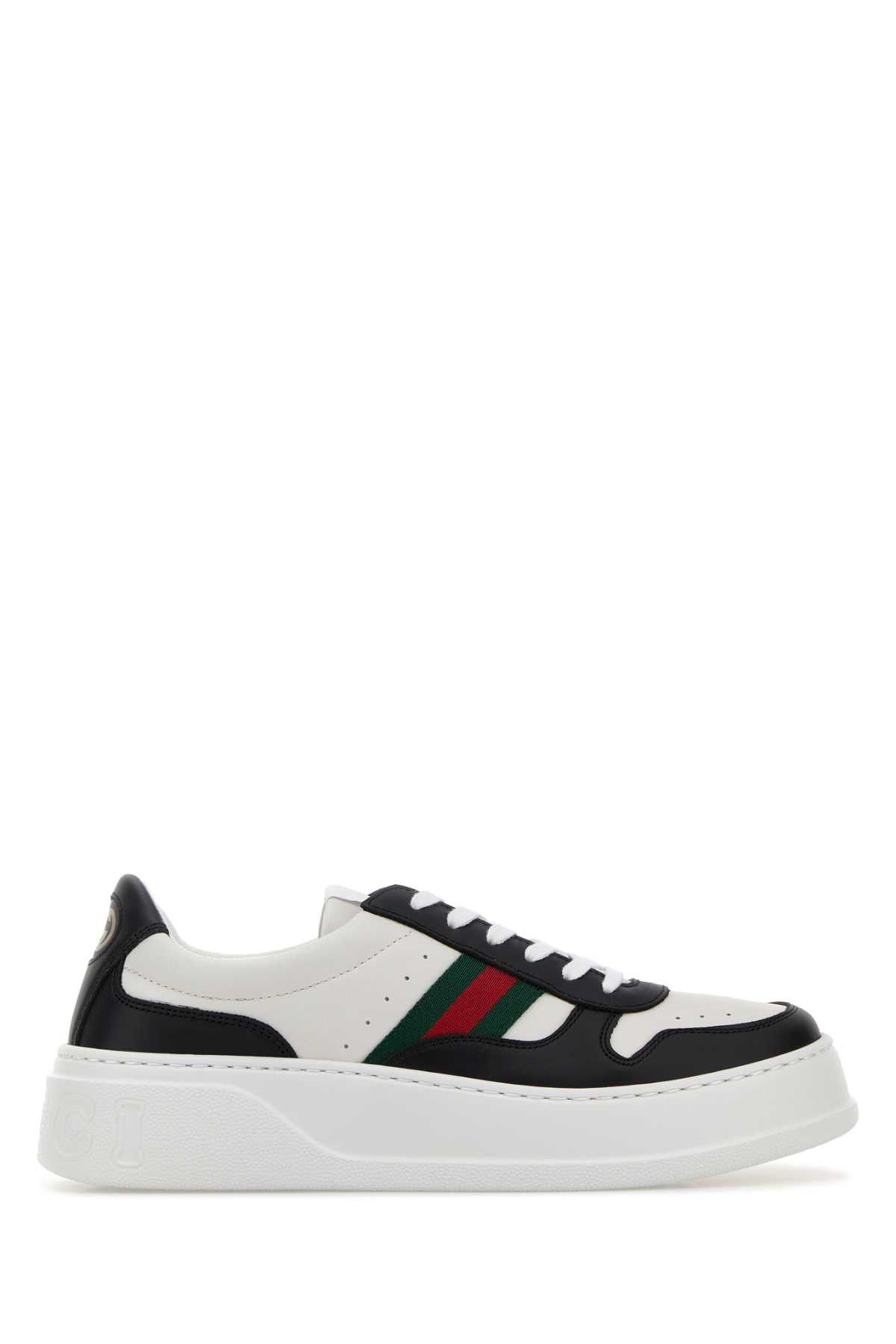 Gucci Two-Tone Leather Sneakers Size US 9 / IT 39 - 1 Thumbnail