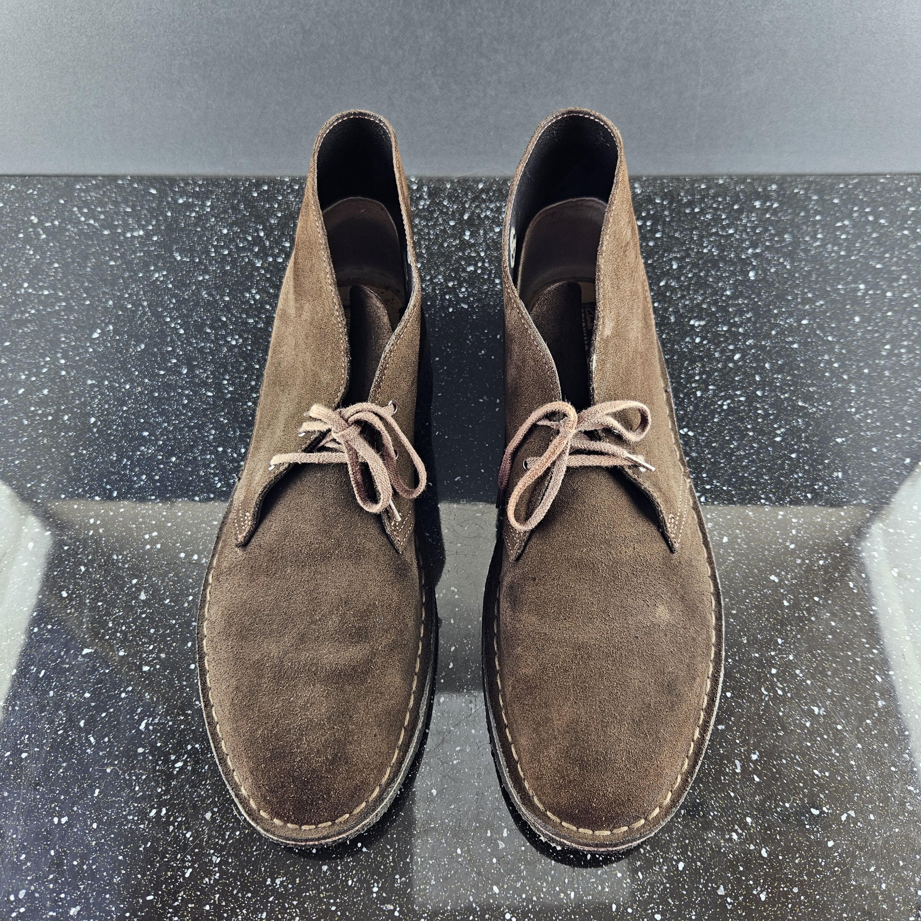 Clarks Clarks Originals Brown Suede LaceUp Crepe Sole Shoes Size US 13 / EU 46 - 9 Thumbnail