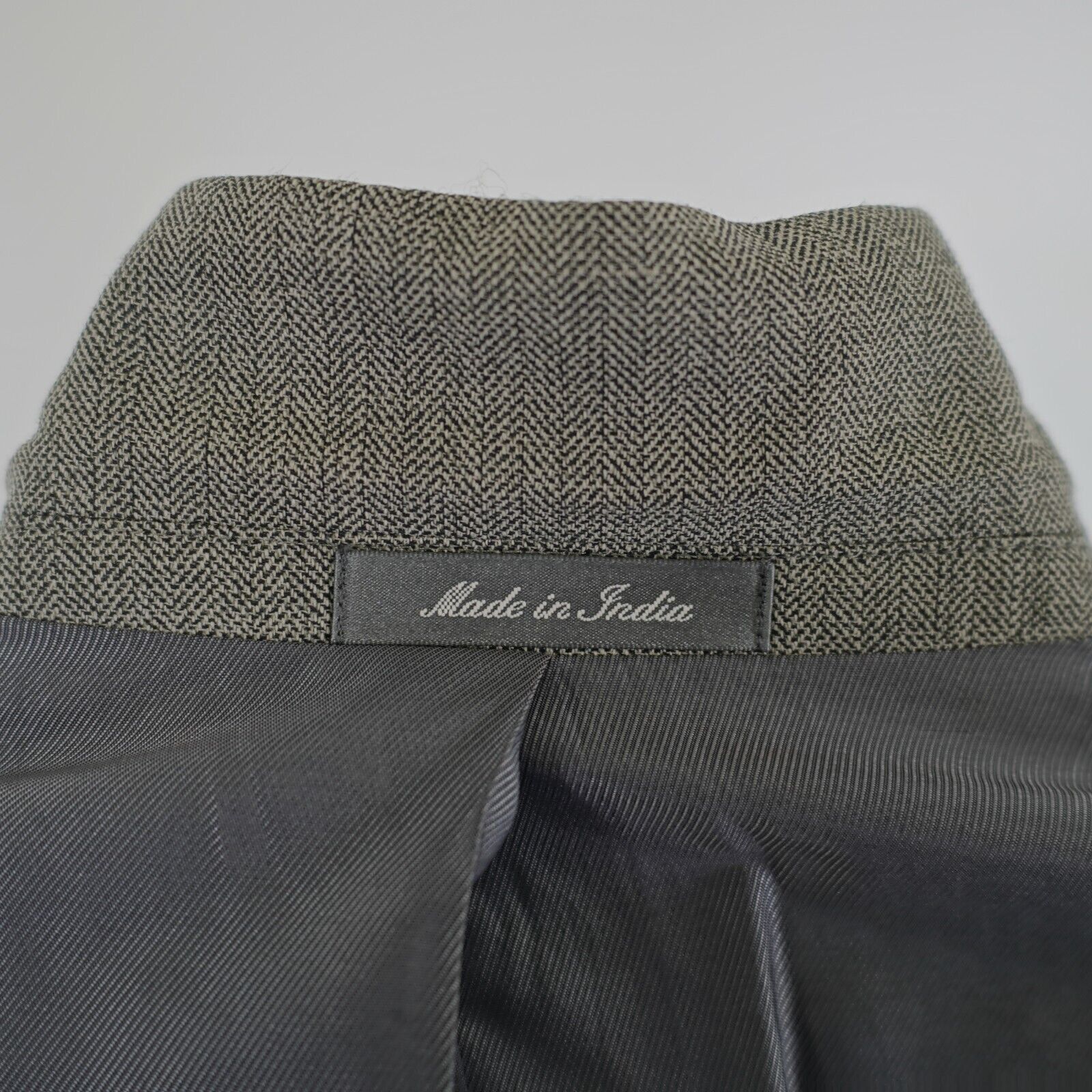 Oscar De La Renta Oscar De La Renta Tweed Wool Herringbone 40R Gray W/ Hint Of Size 40R - 11 Thumbnail