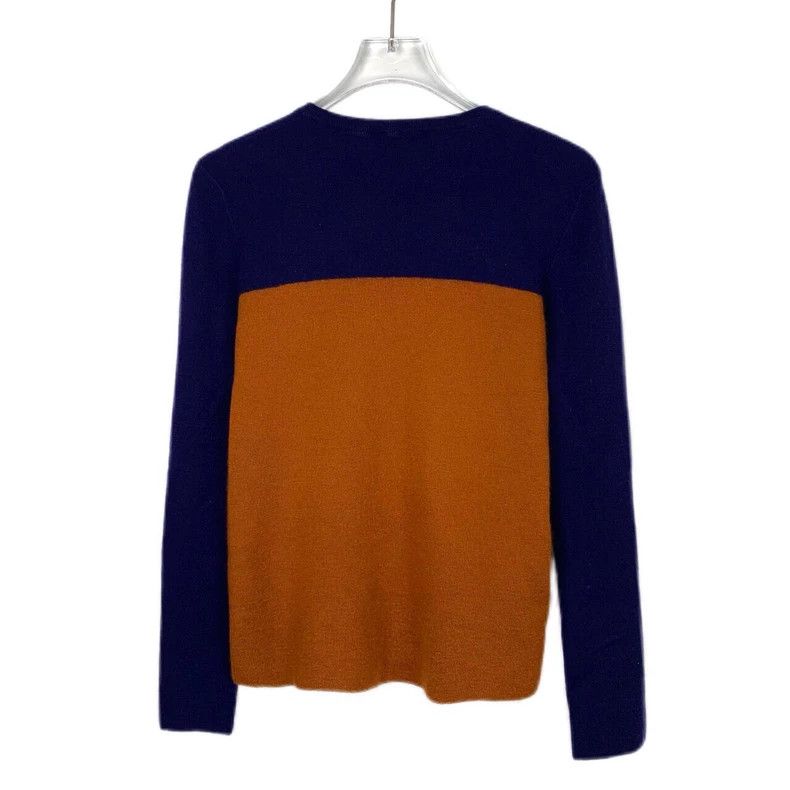 Prada Prada Two-color stitching round-neck cashmere knitted sweat Size US XS / EU 42 / 0 - 2 Thumbnail