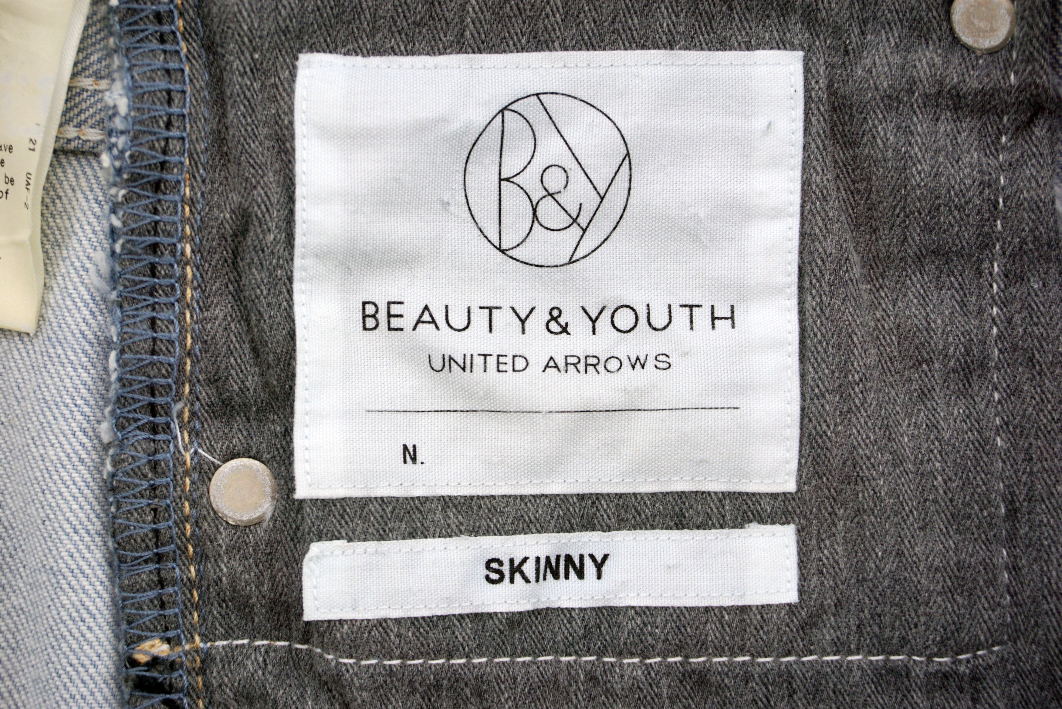 Japanese Brand United Arrows Jeans W29xL31.75 Low-Rise Slim Light Wash Size US 28 / EU 44 - 10 Thumbnail