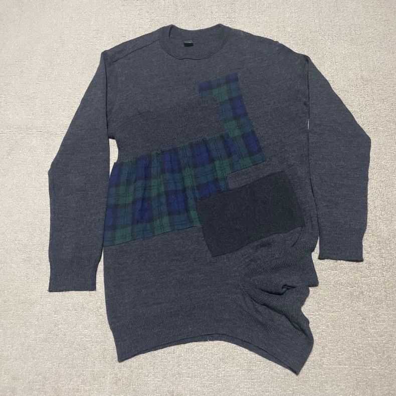 Y's Y's Early Patchwork Irregular Sweater Size US M / EU 48-50 / 2 - 1 Thumbnail