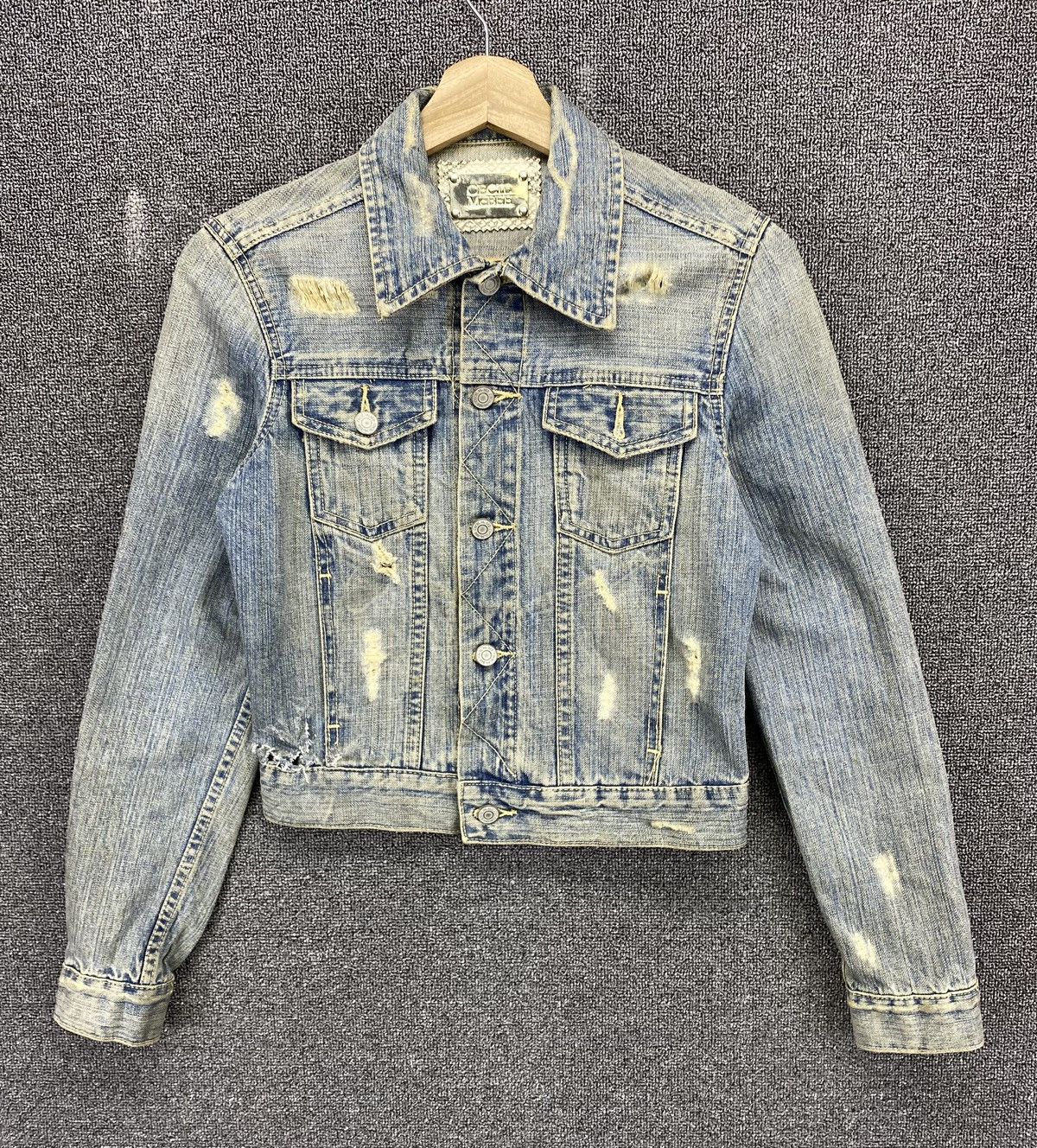 Japanese Brand Vintage Cecil McBee Distressed Style Denim Jacket Size M / US 6-8 / IT 42-44 - 1 Thumbnail