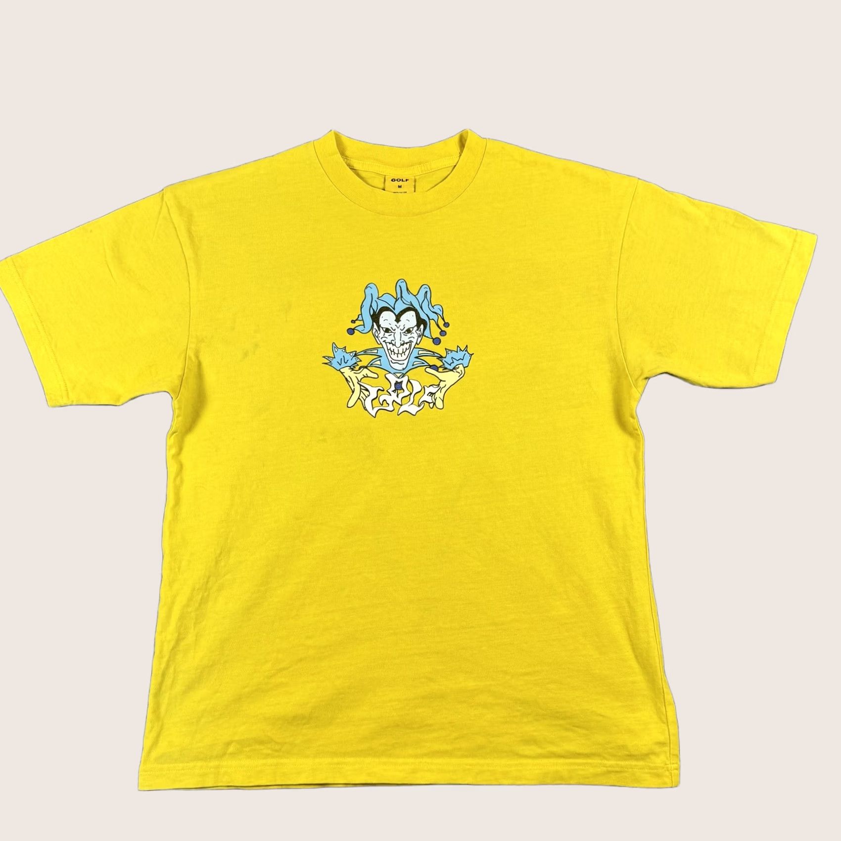 Golf Wang Golf Wang Shirt Mens Medium Yellow Jester Joker Graphic Tee Streetwear Size US M / EU 48-50 / 2 - 1 Thumbnail