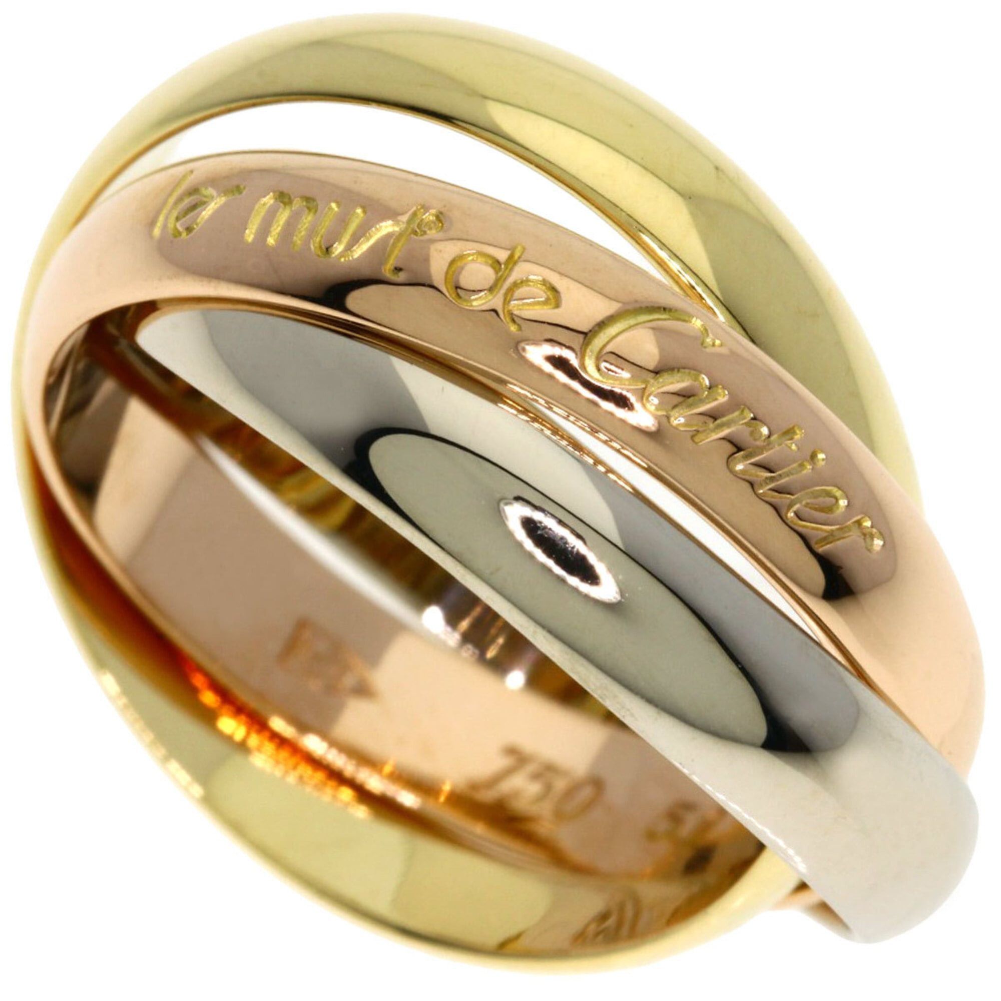 Cartier Cartier Trinity #51 Ring - 18K Yellow Gold/18K Pink White Gold Women's CARTIER Size ONE SIZE - 1 Thumbnail
